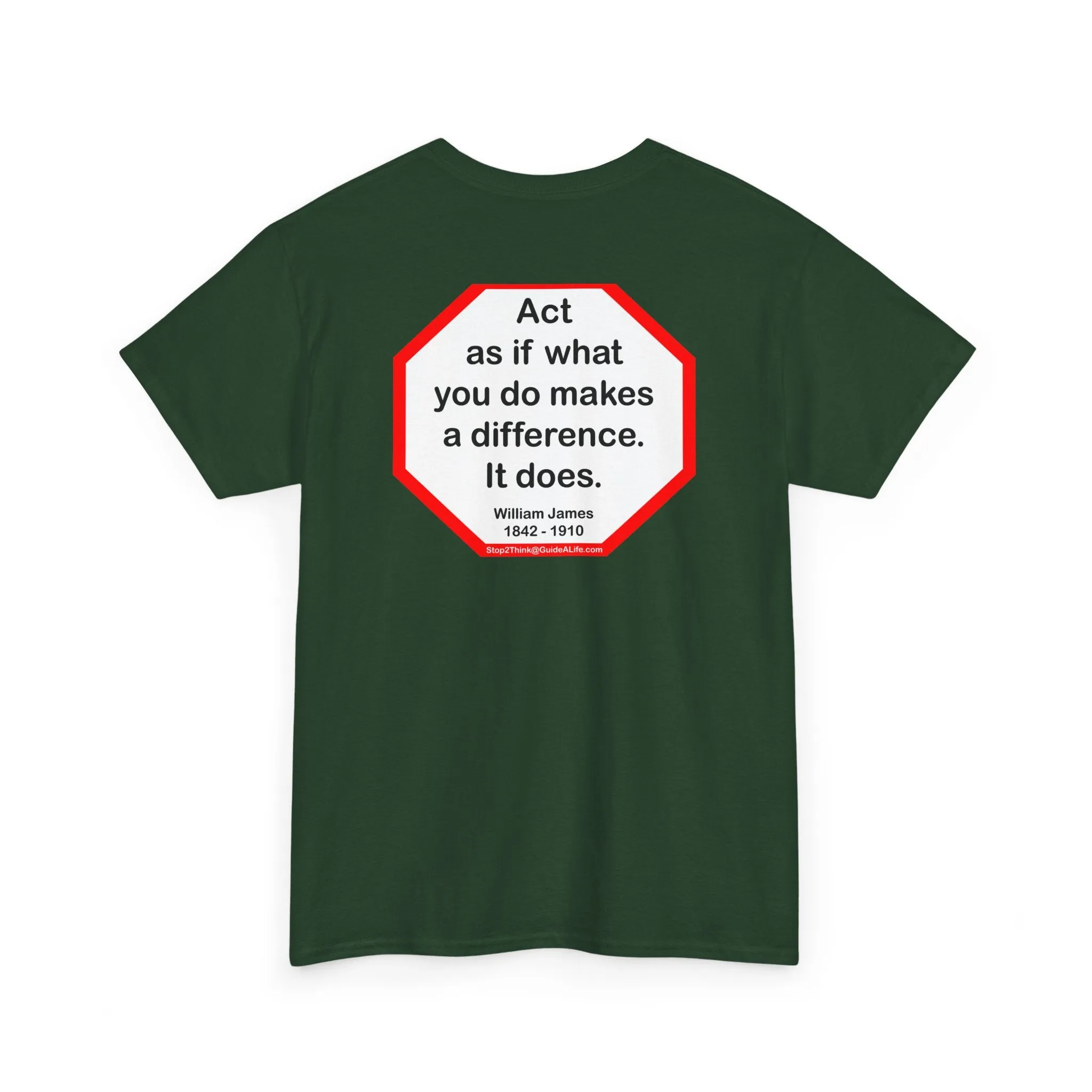 S2T- Act as if what you do makes a difference. It does.  -  William James  1842 - 1910 - blkshrt