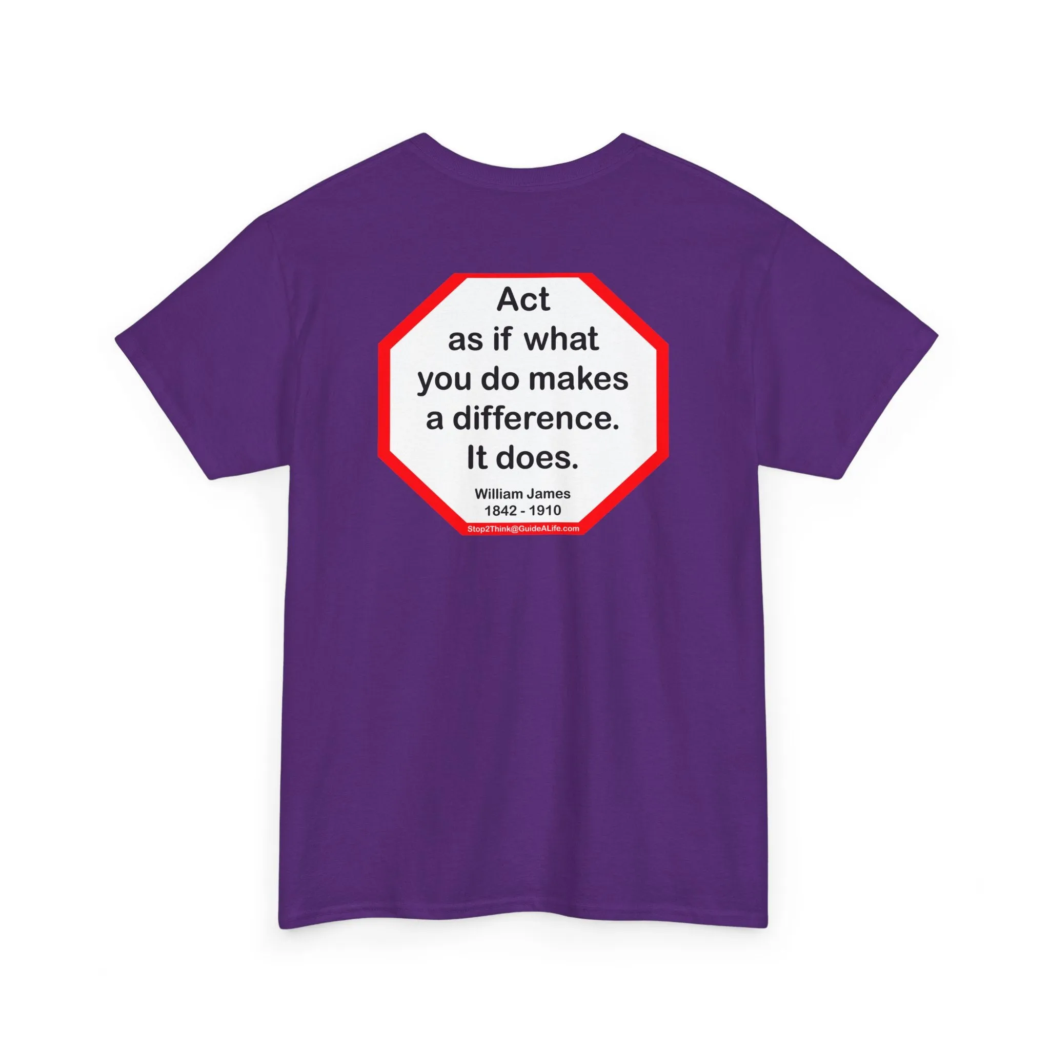 S2T- Act as if what you do makes a difference. It does.  -  William James  1842 - 1910 - blkshrt