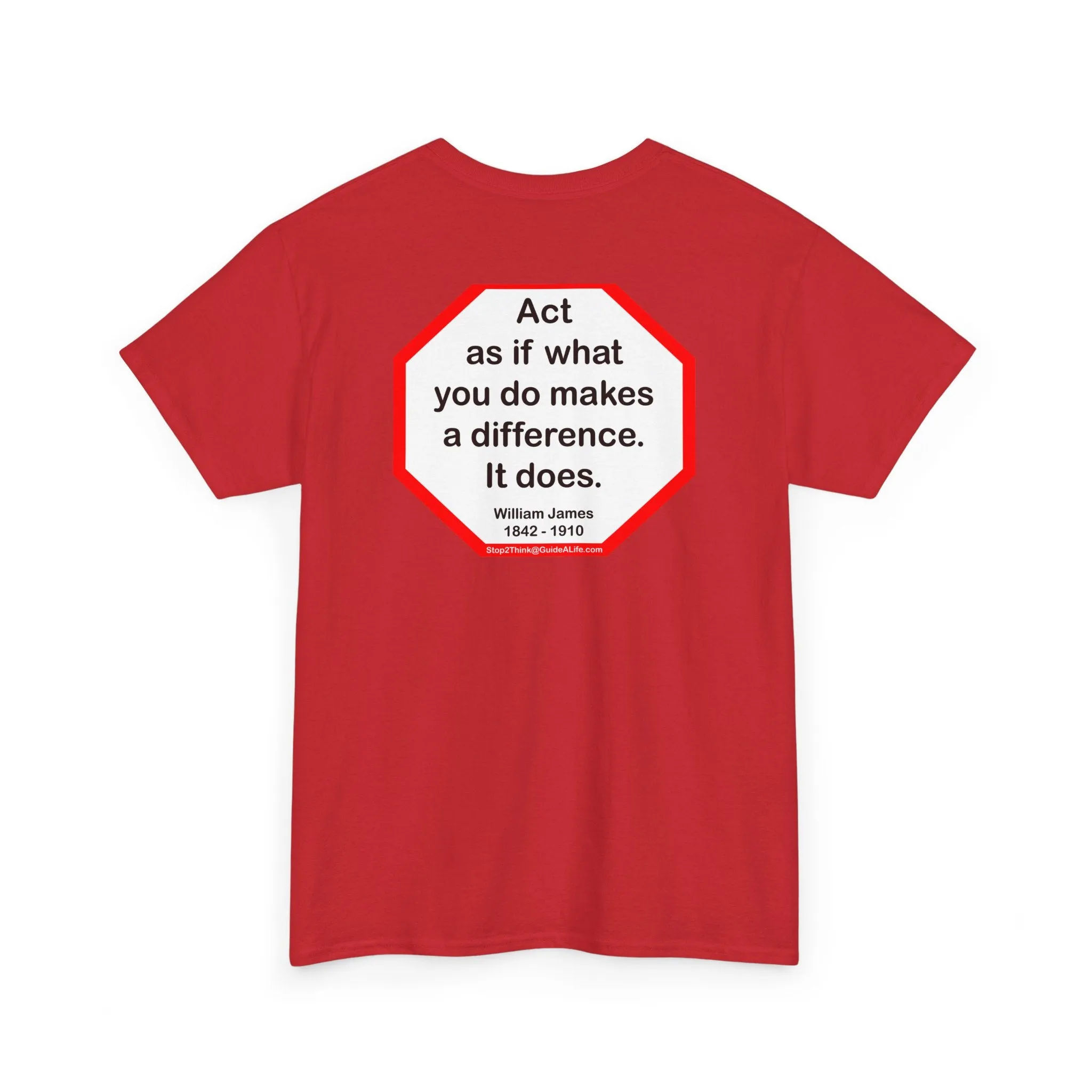 S2T- Act as if what you do makes a difference. It does.  -  William James  1842 - 1910 - blkshrt