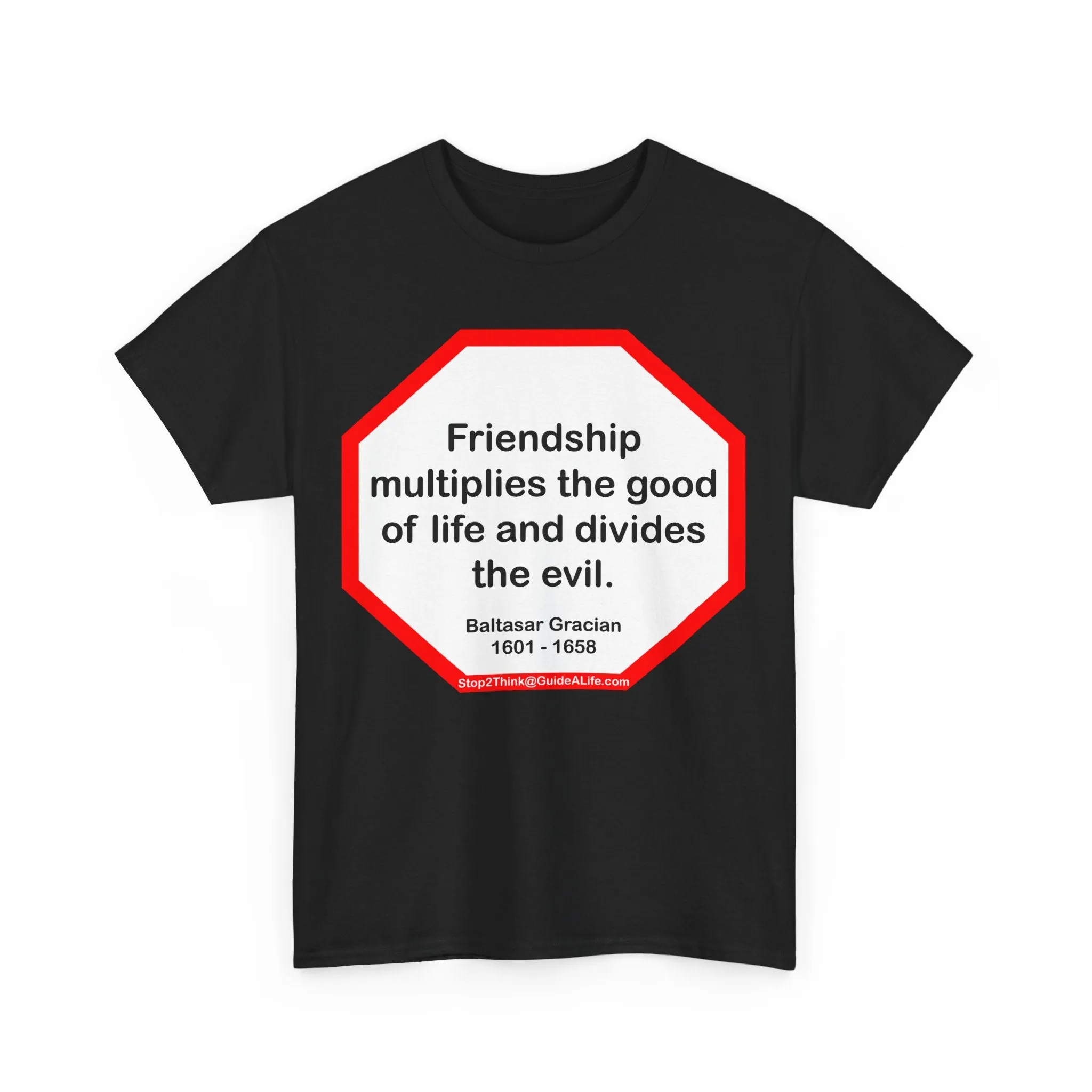 S2T- Friendship multiplies the good of life and divides the evil.    -  Baltasar Gracian  1601 - 1658