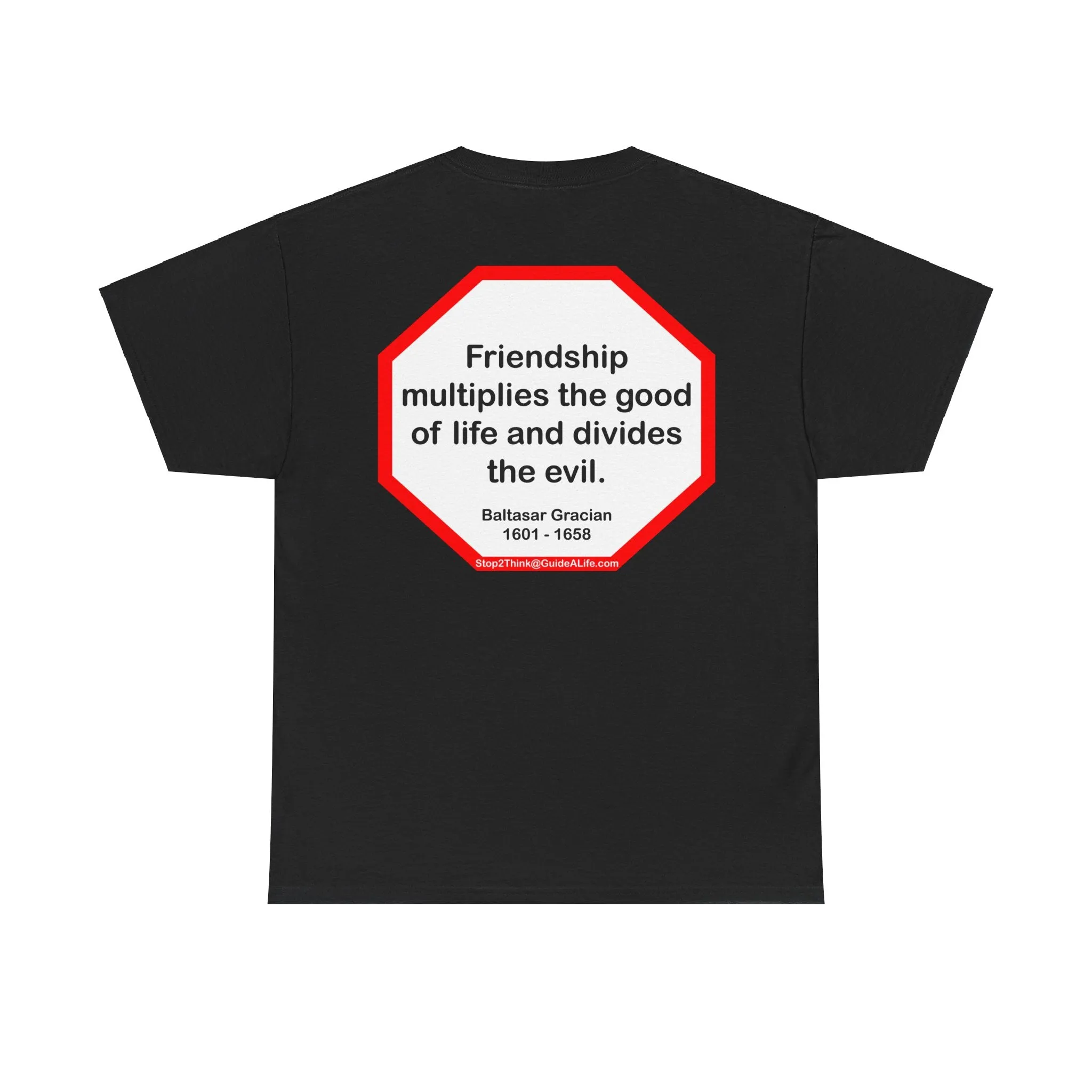 S2T- Friendship multiplies the good of life and divides the evil.    -  Baltasar Gracian  1601 - 1658