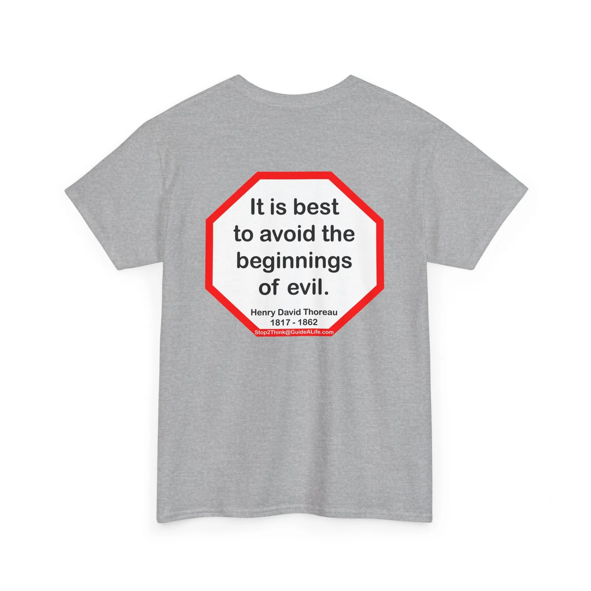 s2t- It is best to avoid the beginnings of evil.  -  Henry David Thoreau  1817 - 1862