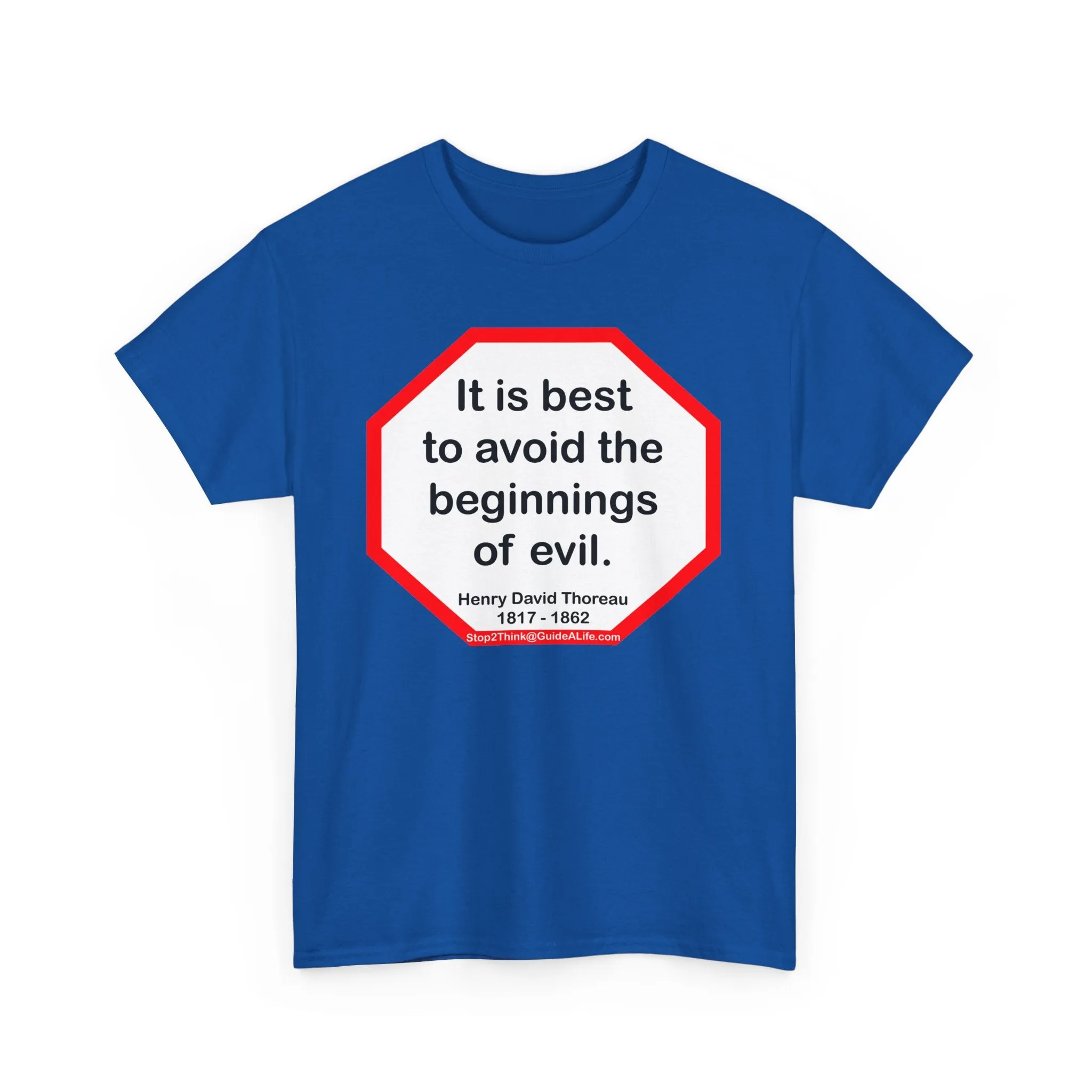 s2t- It is best to avoid the beginnings of evil.  -  Henry David Thoreau  1817 - 1862