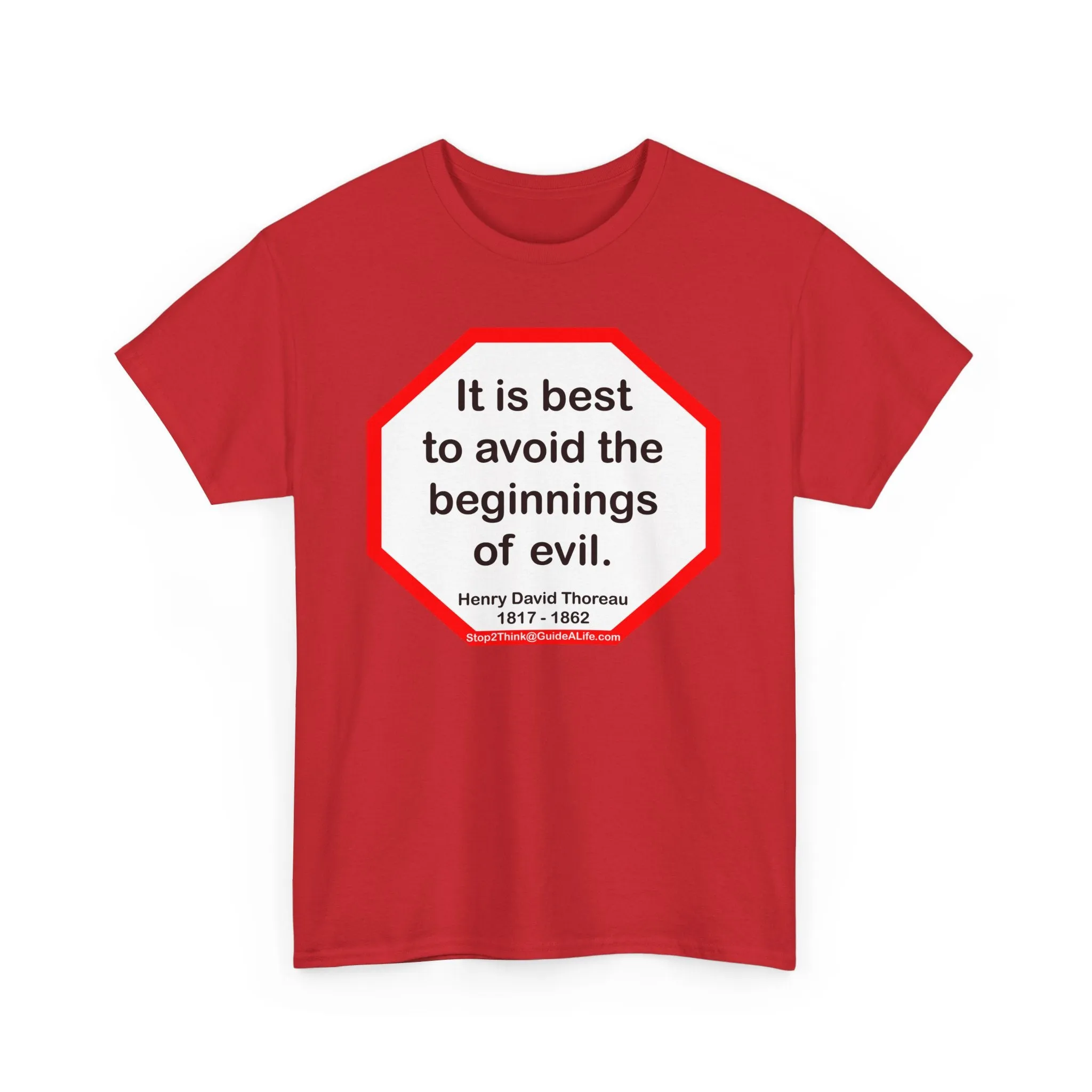 s2t- It is best to avoid the beginnings of evil.  -  Henry David Thoreau  1817 - 1862