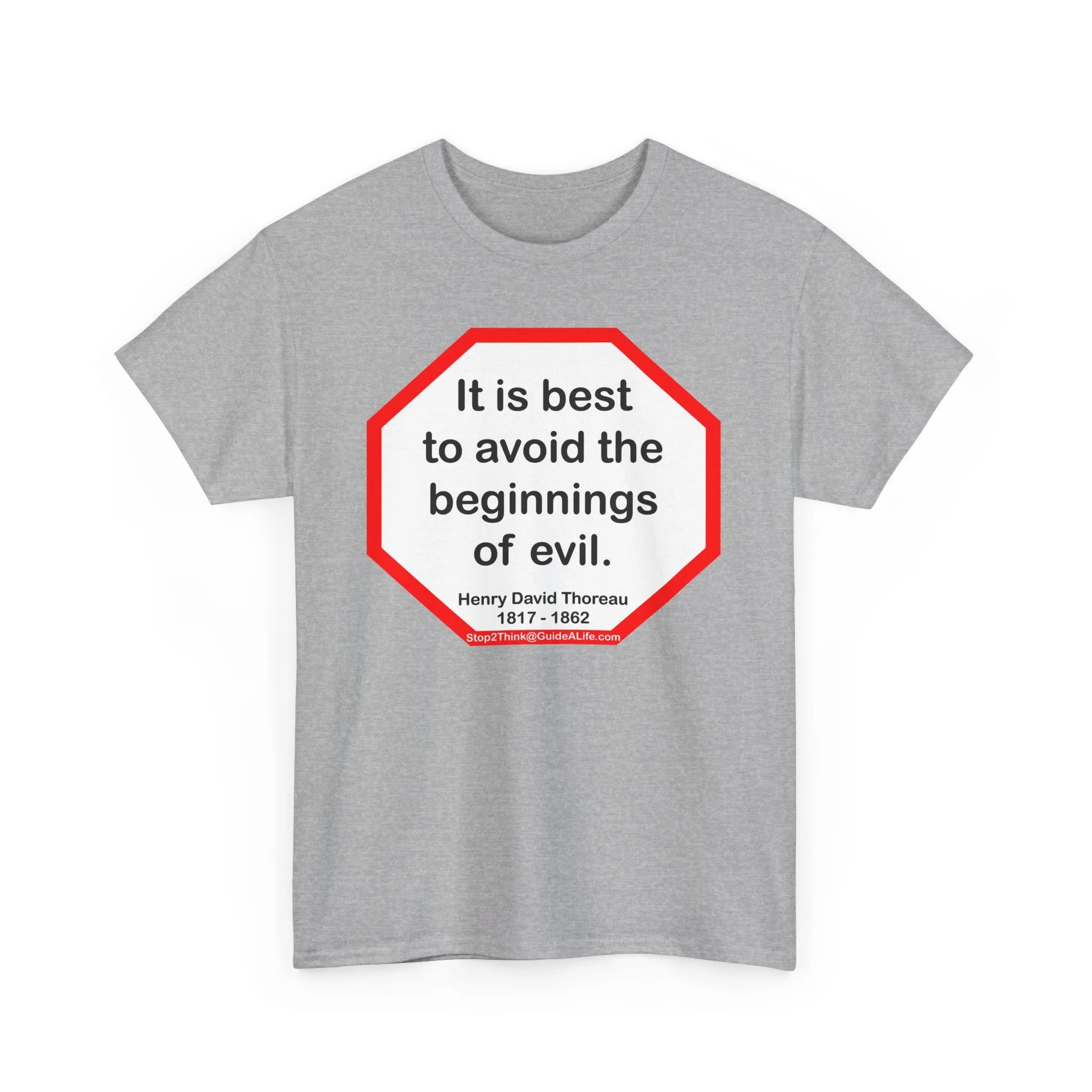s2t- It is best to avoid the beginnings of evil.  -  Henry David Thoreau  1817 - 1862