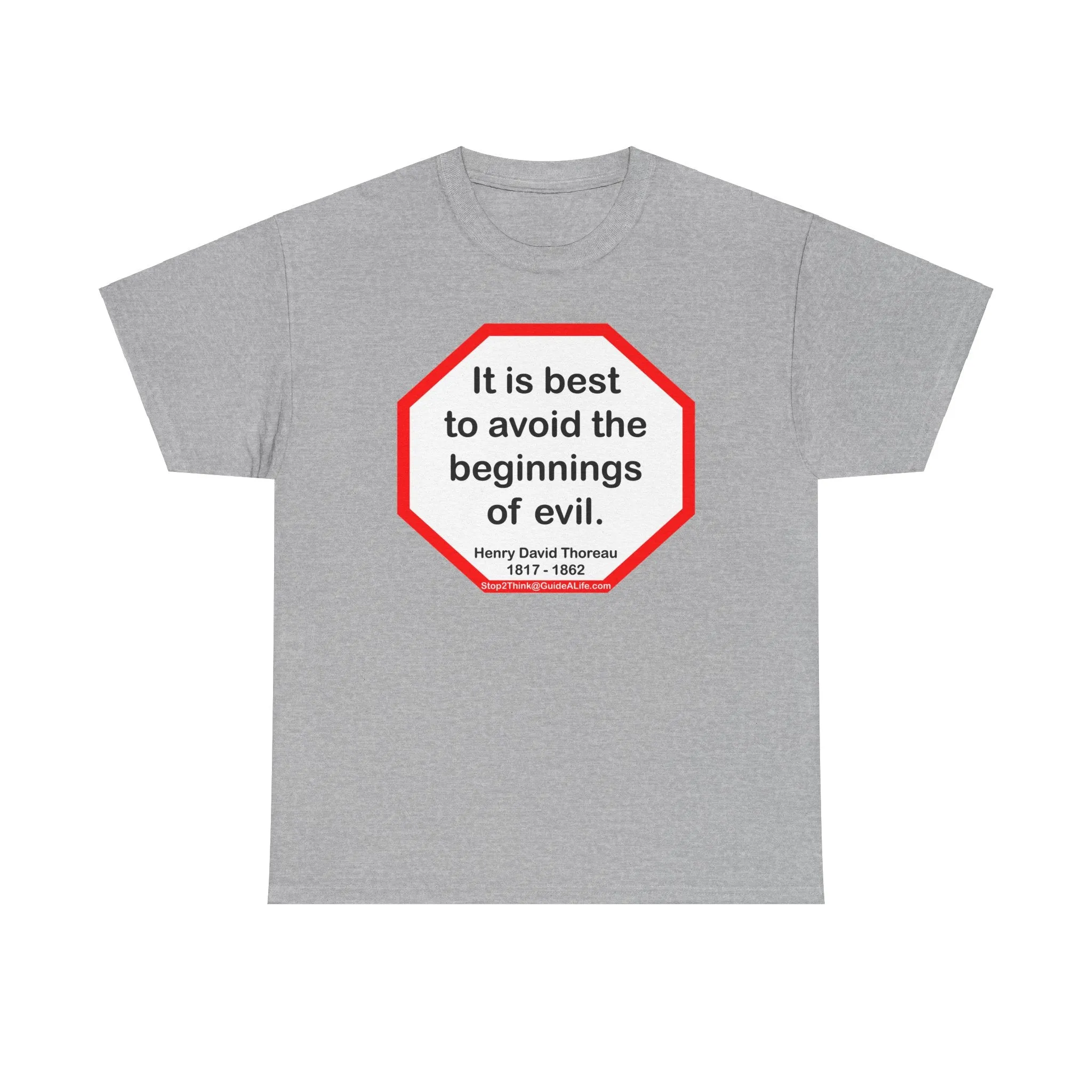 s2t- It is best to avoid the beginnings of evil.  -  Henry David Thoreau  1817 - 1862
