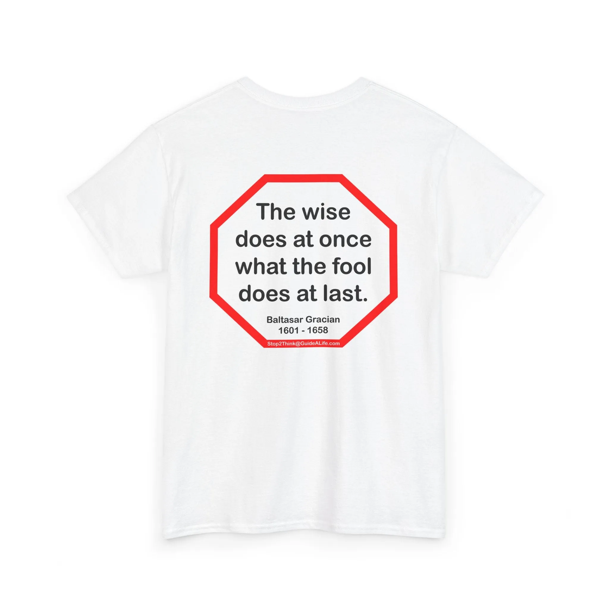 S2T- The wise does at once what the fool does at last.  -  Baltasar Gracian  1601 - 1658