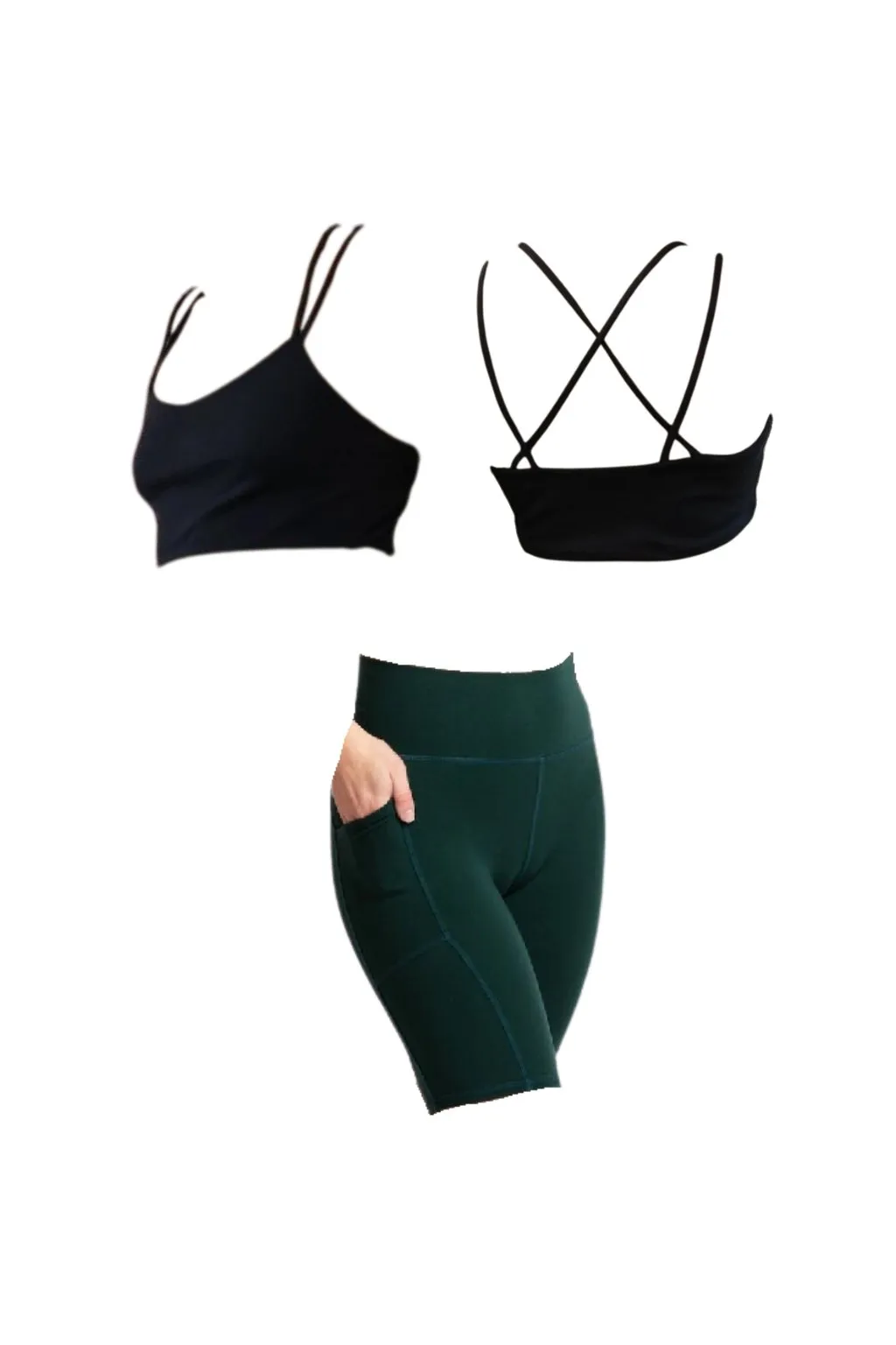 Sage Shorts   Stratos Bra