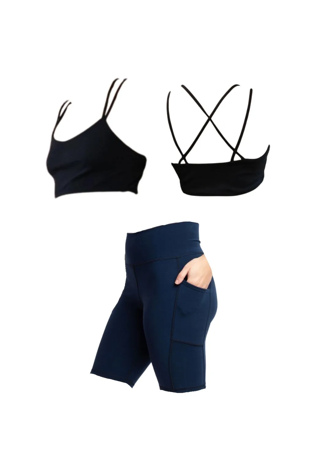 Sage Shorts   Stratos Bra