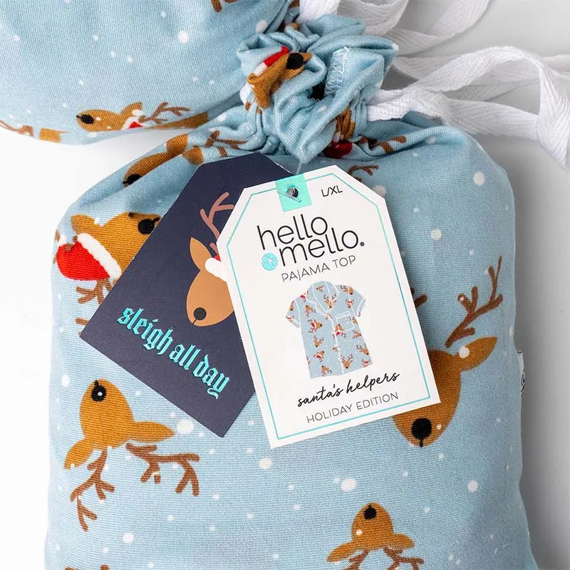 Santa's Helper Pajama Top