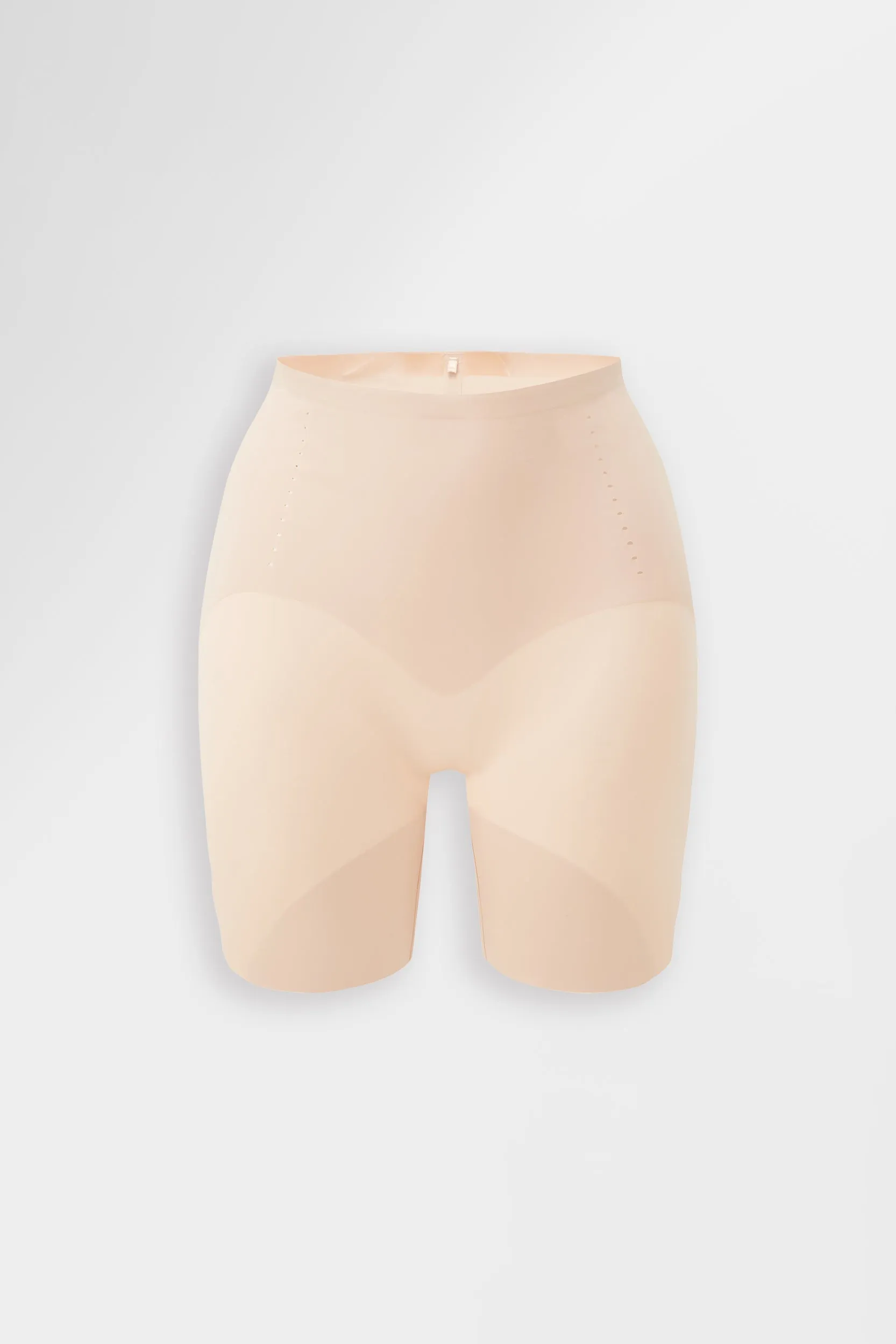Sculpting Perforated Highlight Shorts Almond