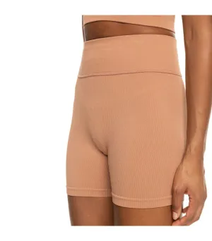 Seamless Biker Womens Brown