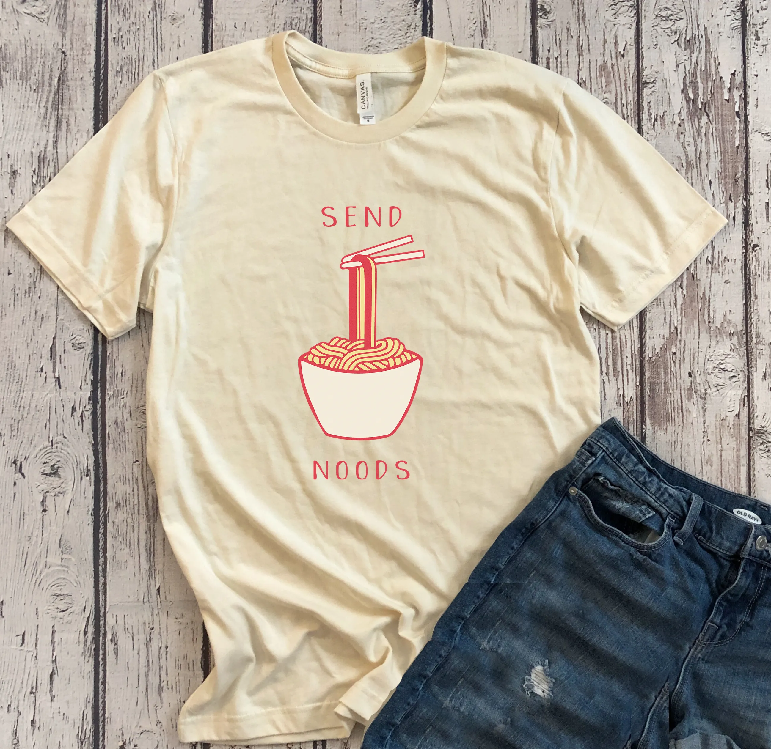 Send Noods Unisex Retro Tee