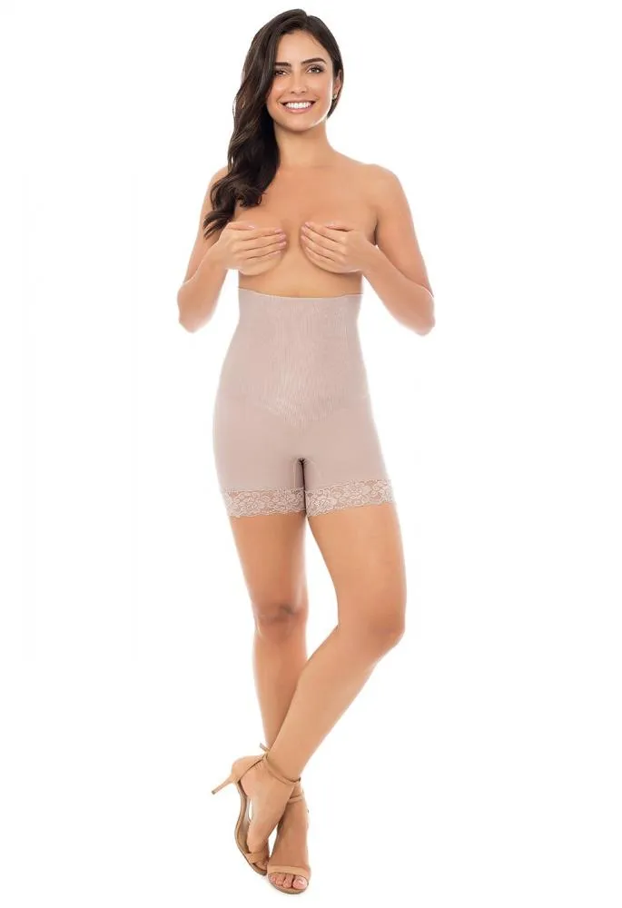 Shades - Lacy High Waist boxer Plié Shapewear
