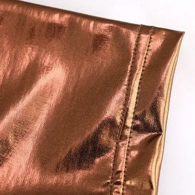 Shiny Metallic Running Shorts
