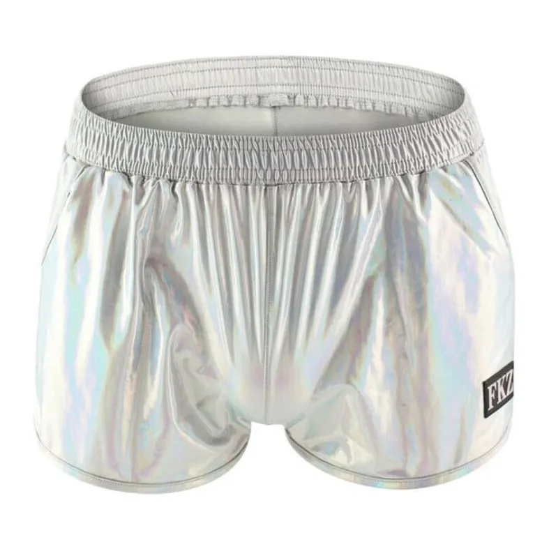 Shiny Metallic Running Shorts