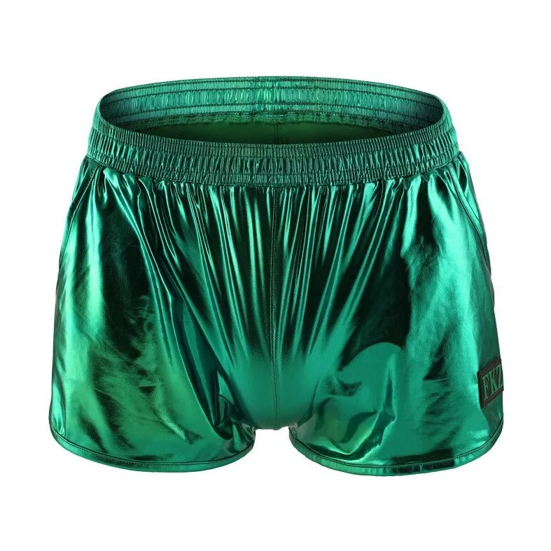 Shiny Metallic Running Shorts