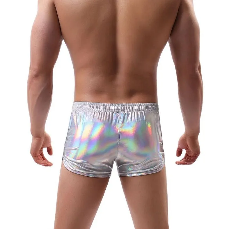 Shiny Metallic Running Shorts