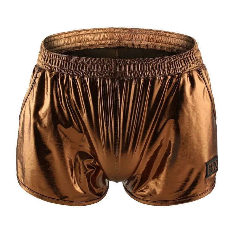 Shiny Metallic Running Shorts