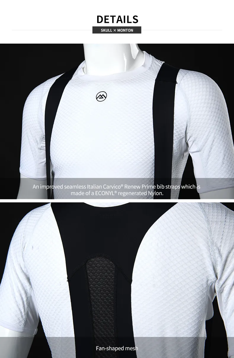 SKULL MONTON WOMENS CYCLING BIB SHORTS DARK GRAY