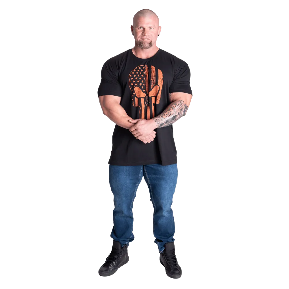 Skull Standard Tee - Black/Flame
