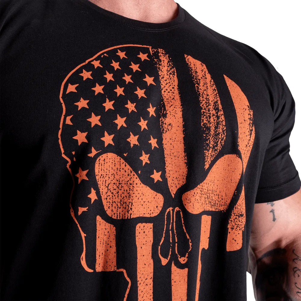 Skull Standard Tee - Black/Flame