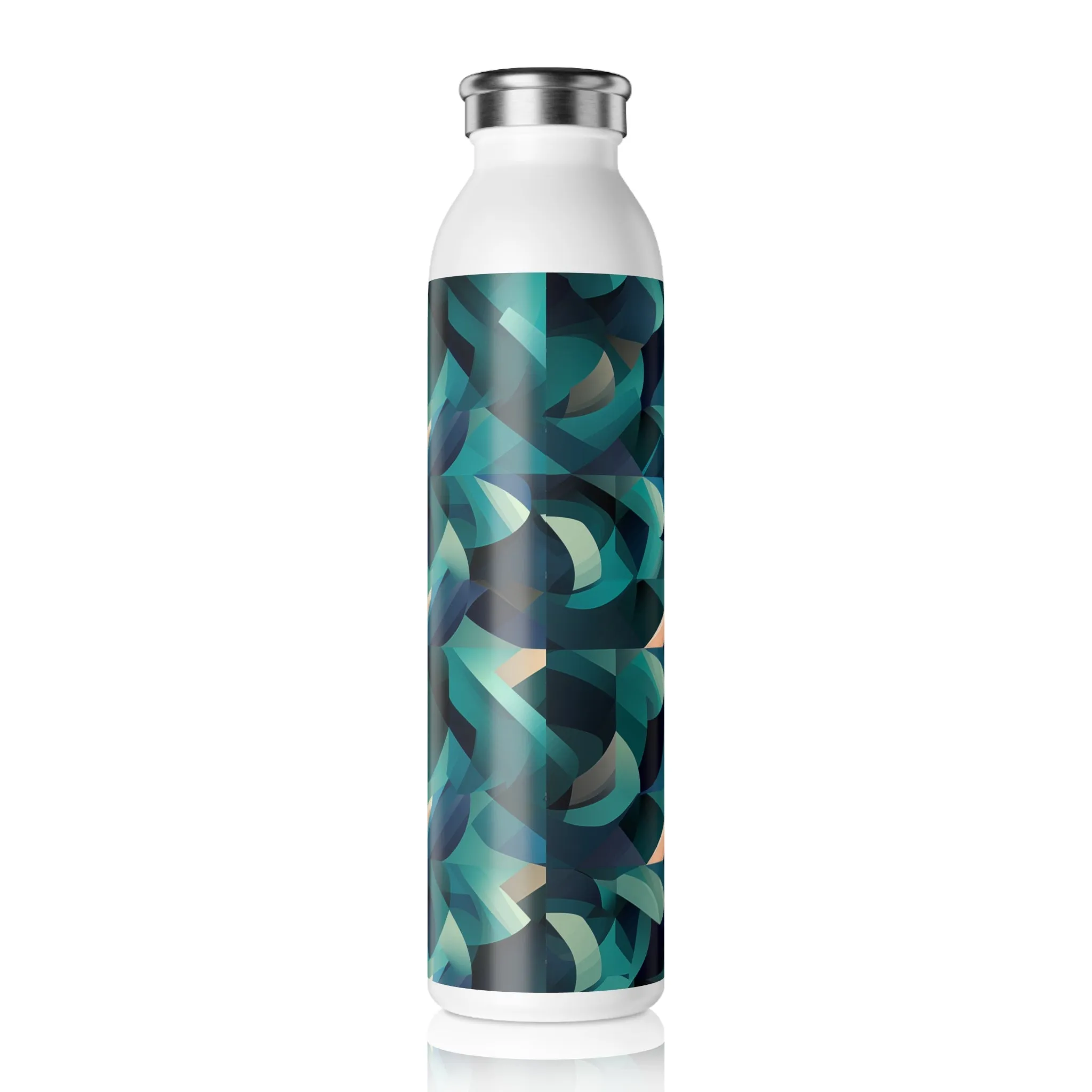 Slim Water Bottle - Clement Rome Geometric