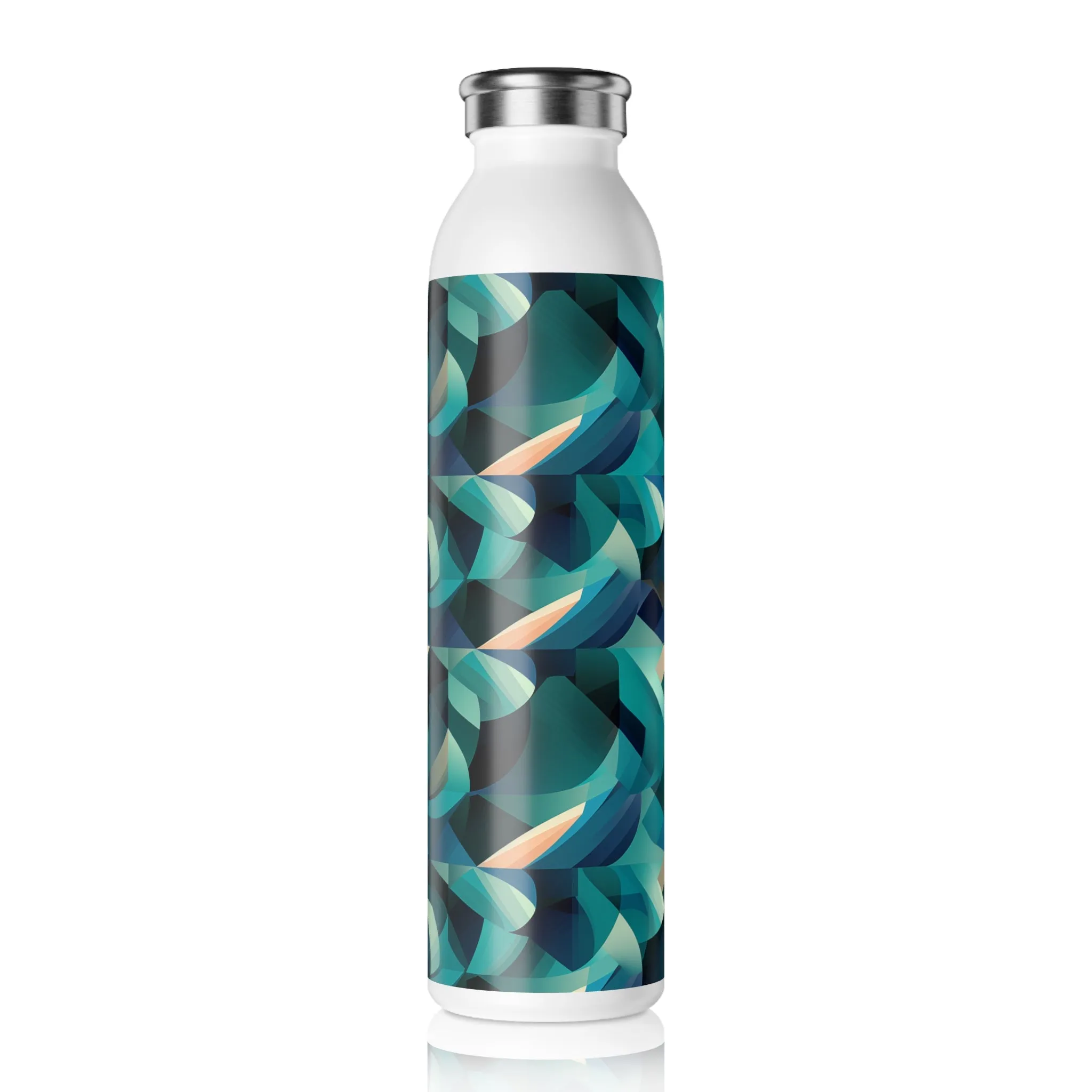 Slim Water Bottle - Clement Rome Geometric