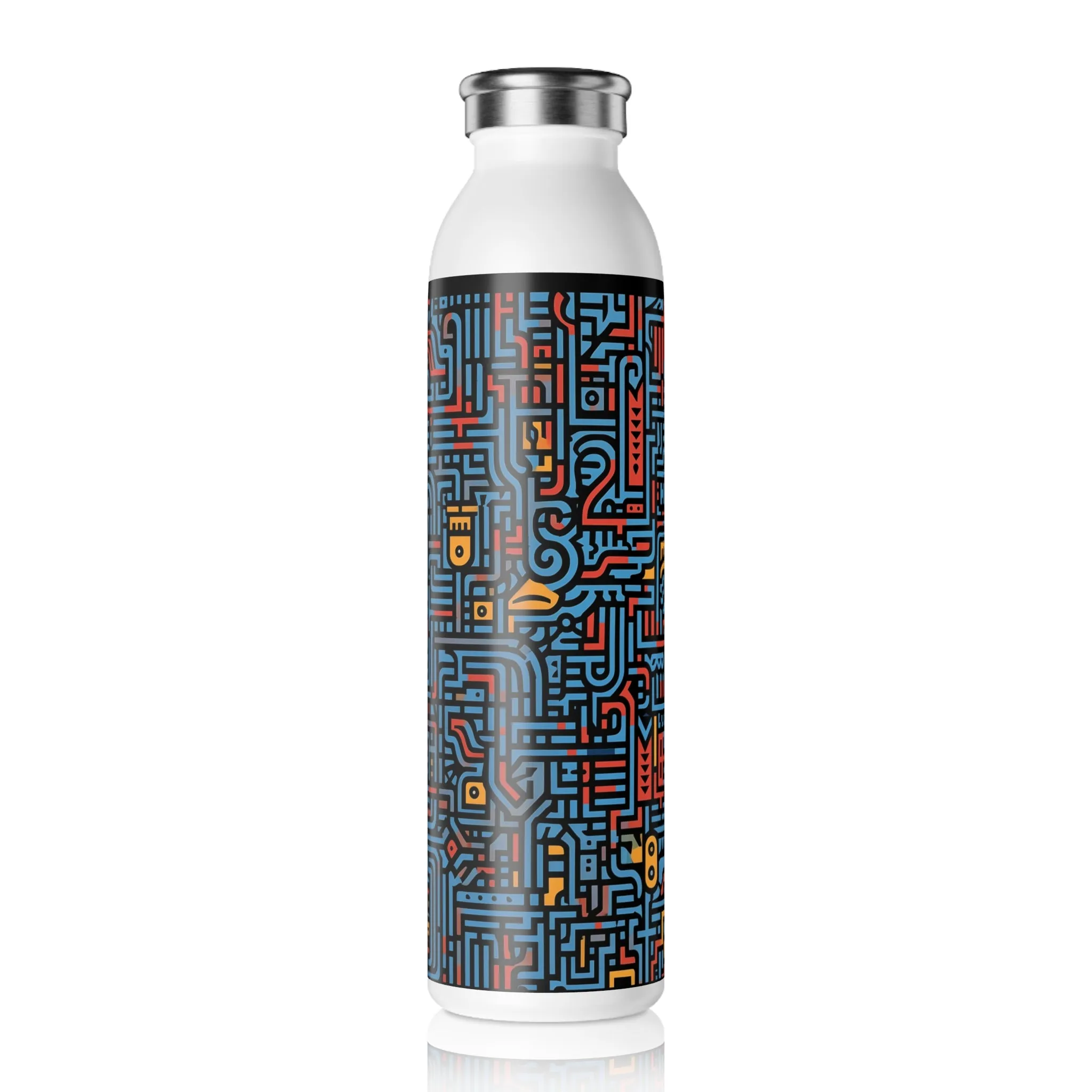 Slim Water Bottle - Linear Philadelphia Stripes