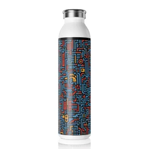Slim Water Bottle - Linear Philadelphia Stripes