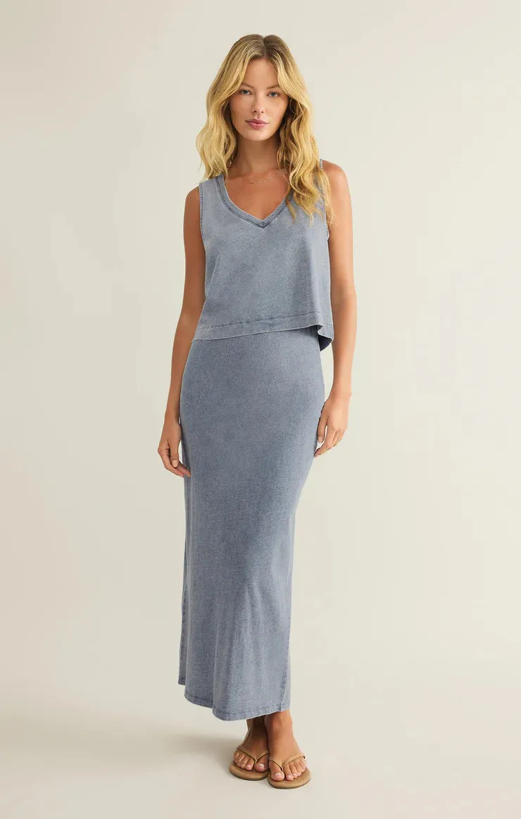 Sloane V neck Denim Tank