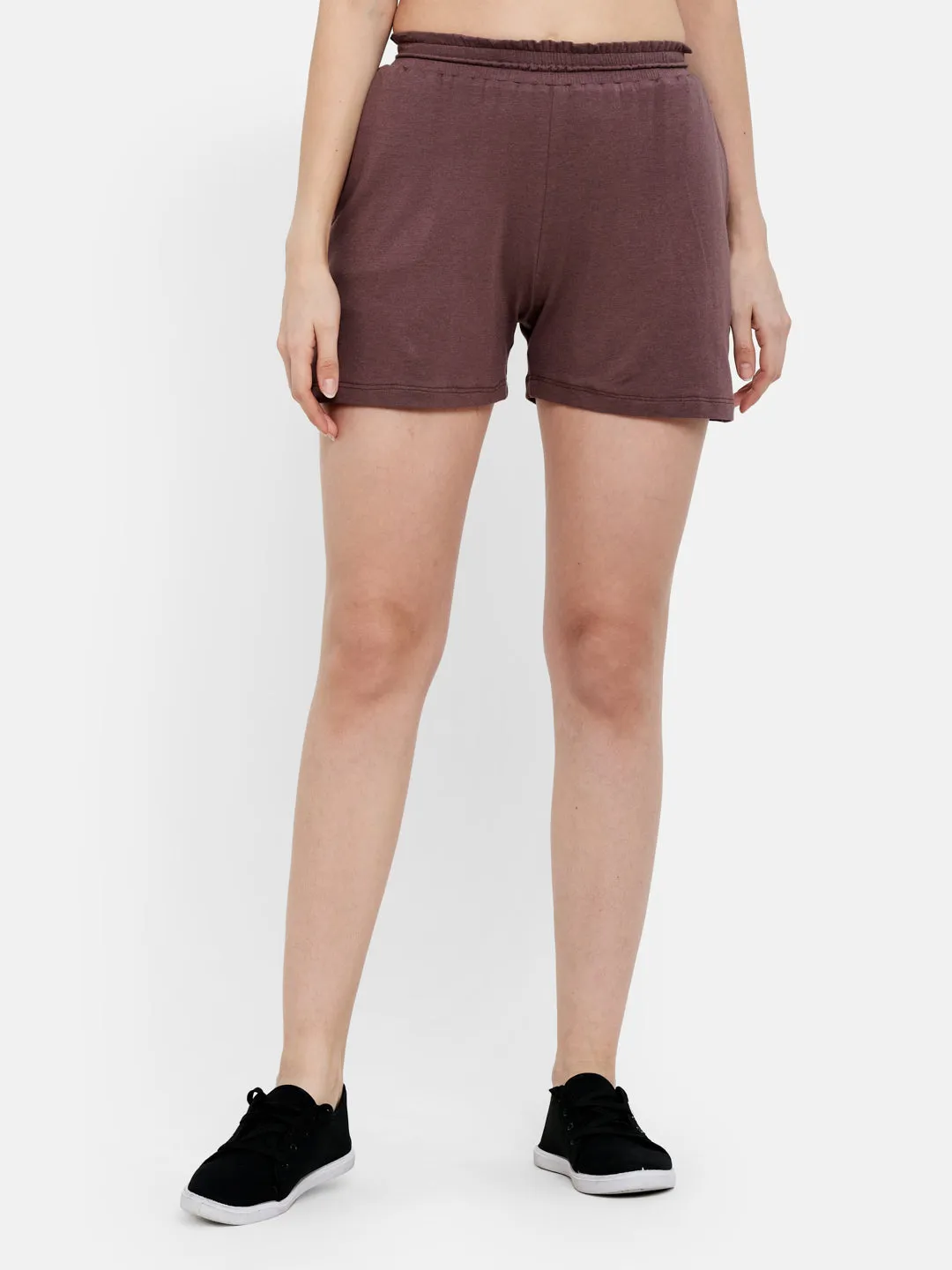 SMOCKED WIDE SHORTS