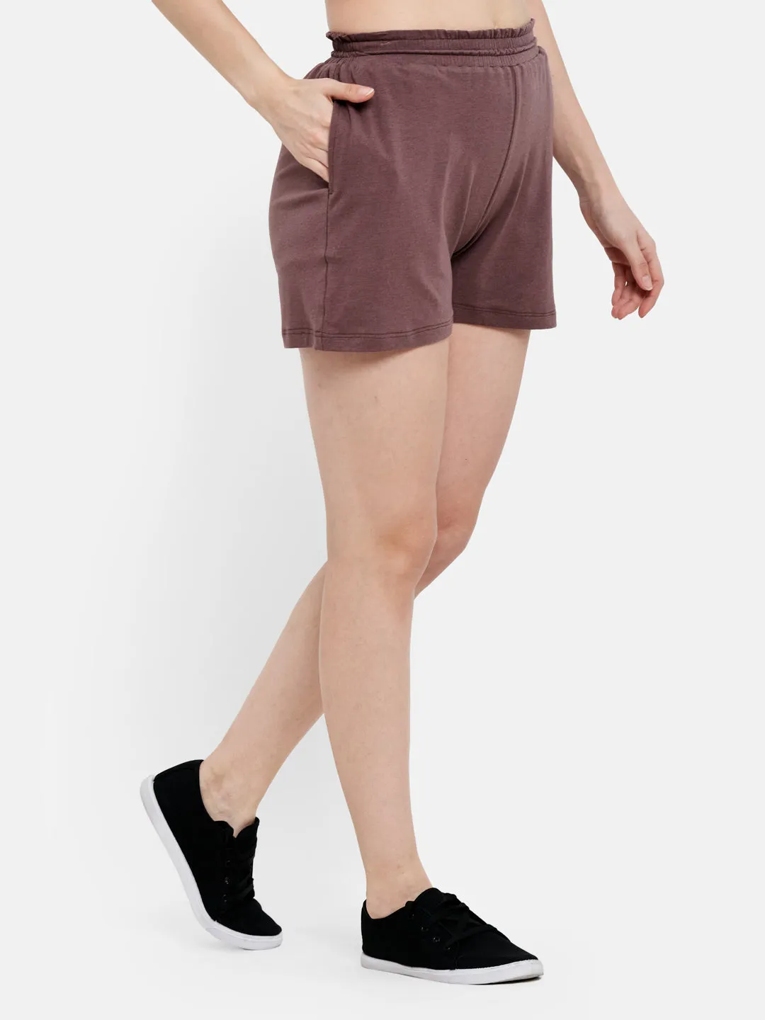SMOCKED WIDE SHORTS