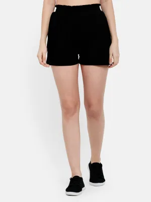 SMOCKED WIDE SHORTS