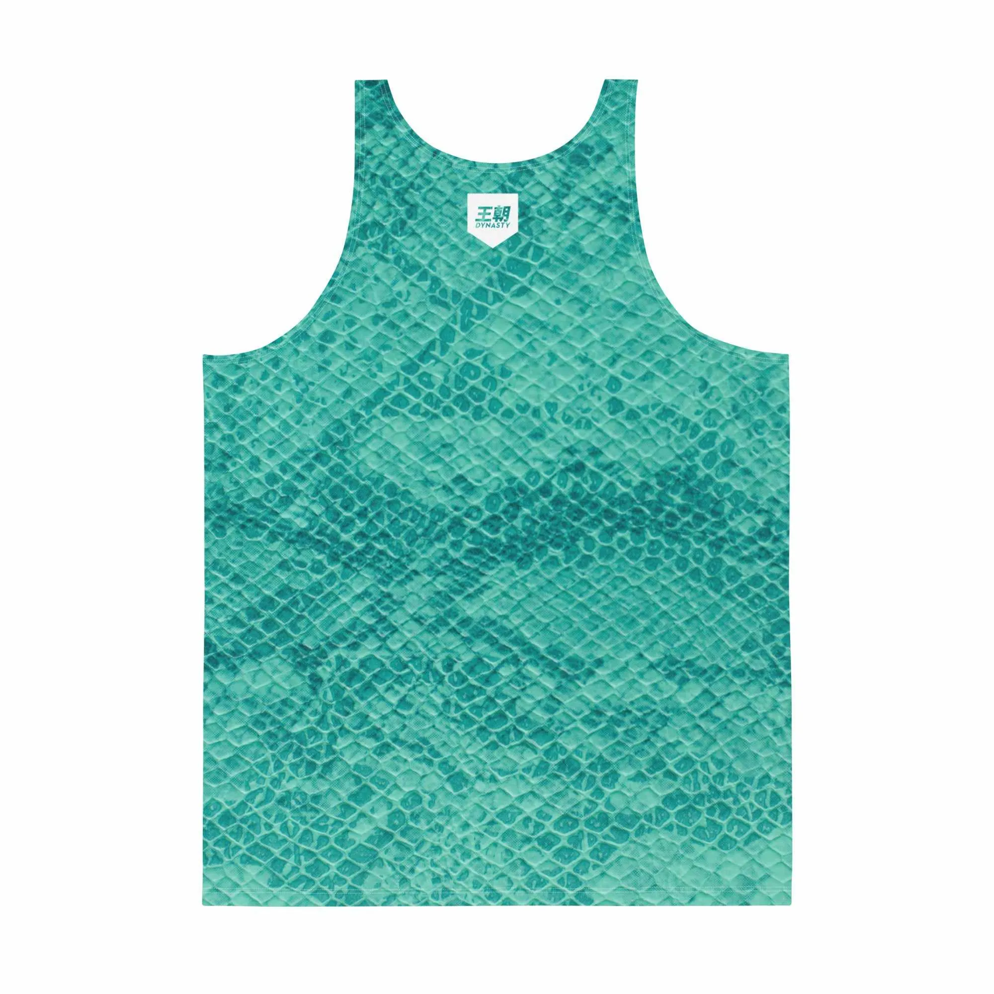 Snake Skin Sublimated Tank Top (Teal)