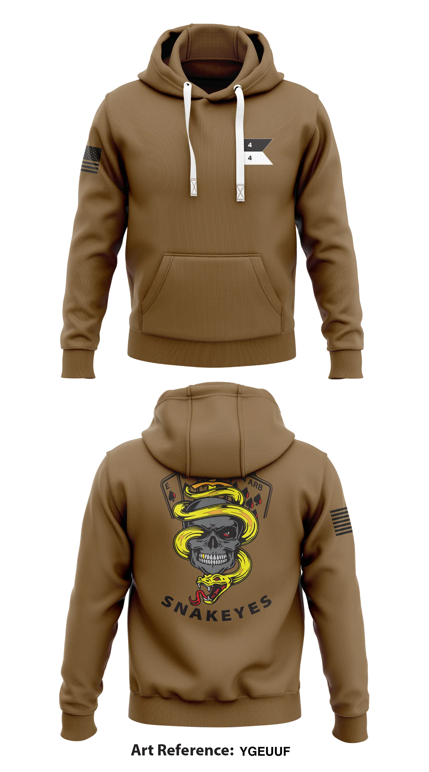 SNAKEYES Store 1  Core Men's Hooded Performance Sweatshirt - ygeUuF