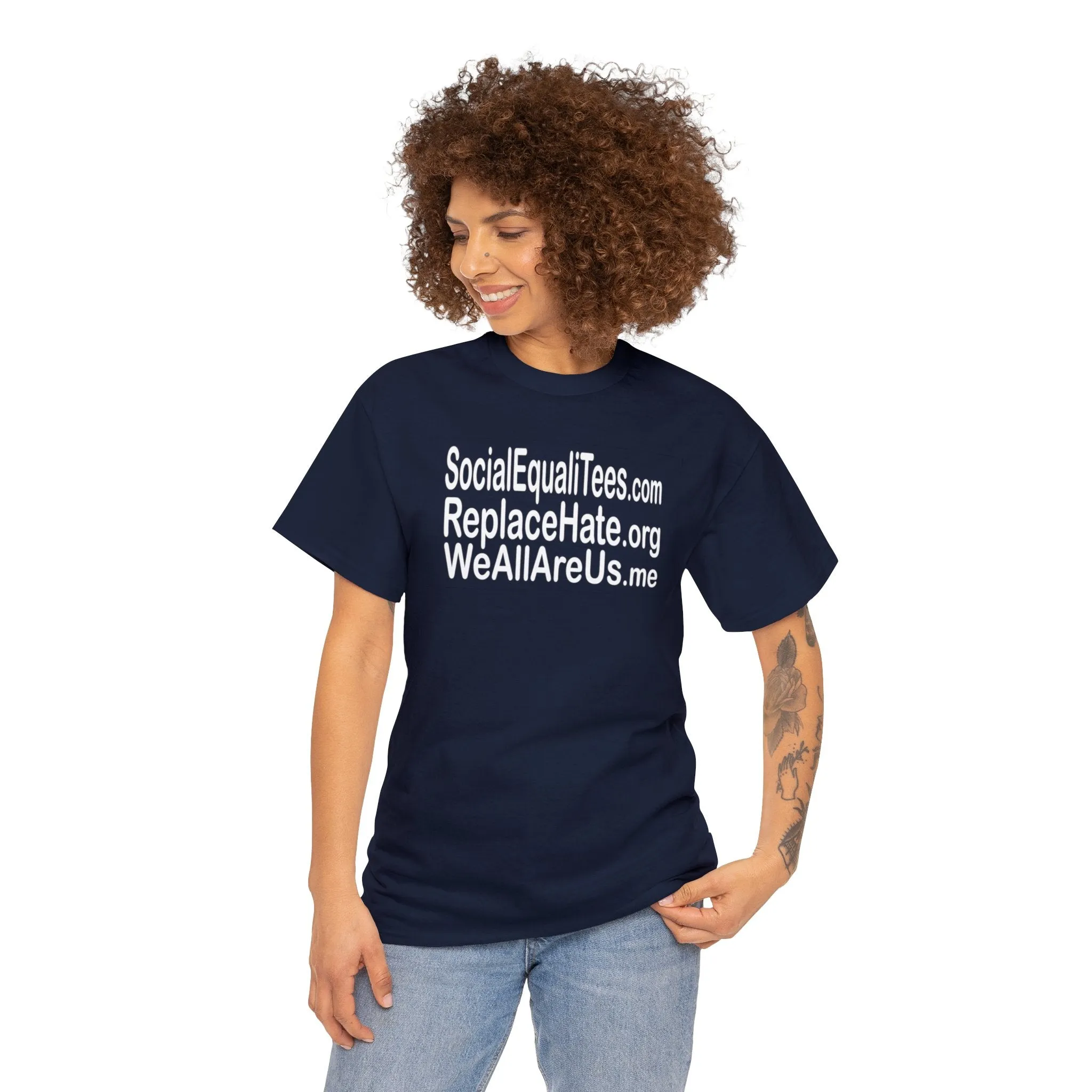 SocialEqualiTees ReplaceHate WeAllAreUsMe