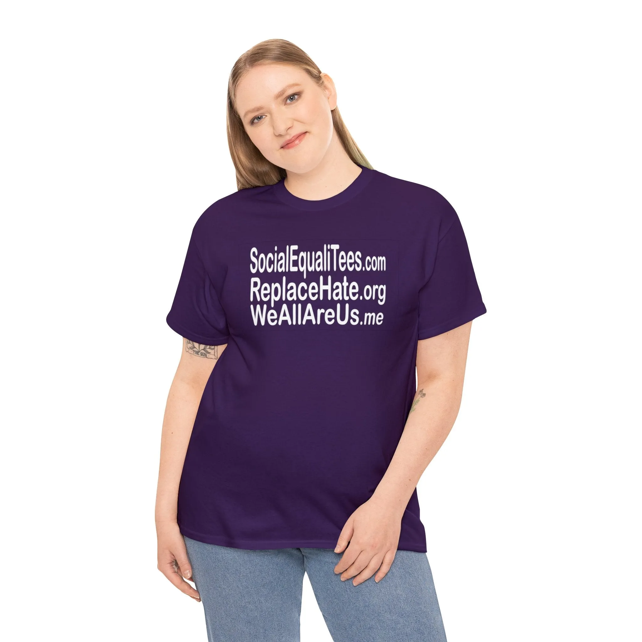 SocialEqualiTees ReplaceHate WeAllAreUsMe