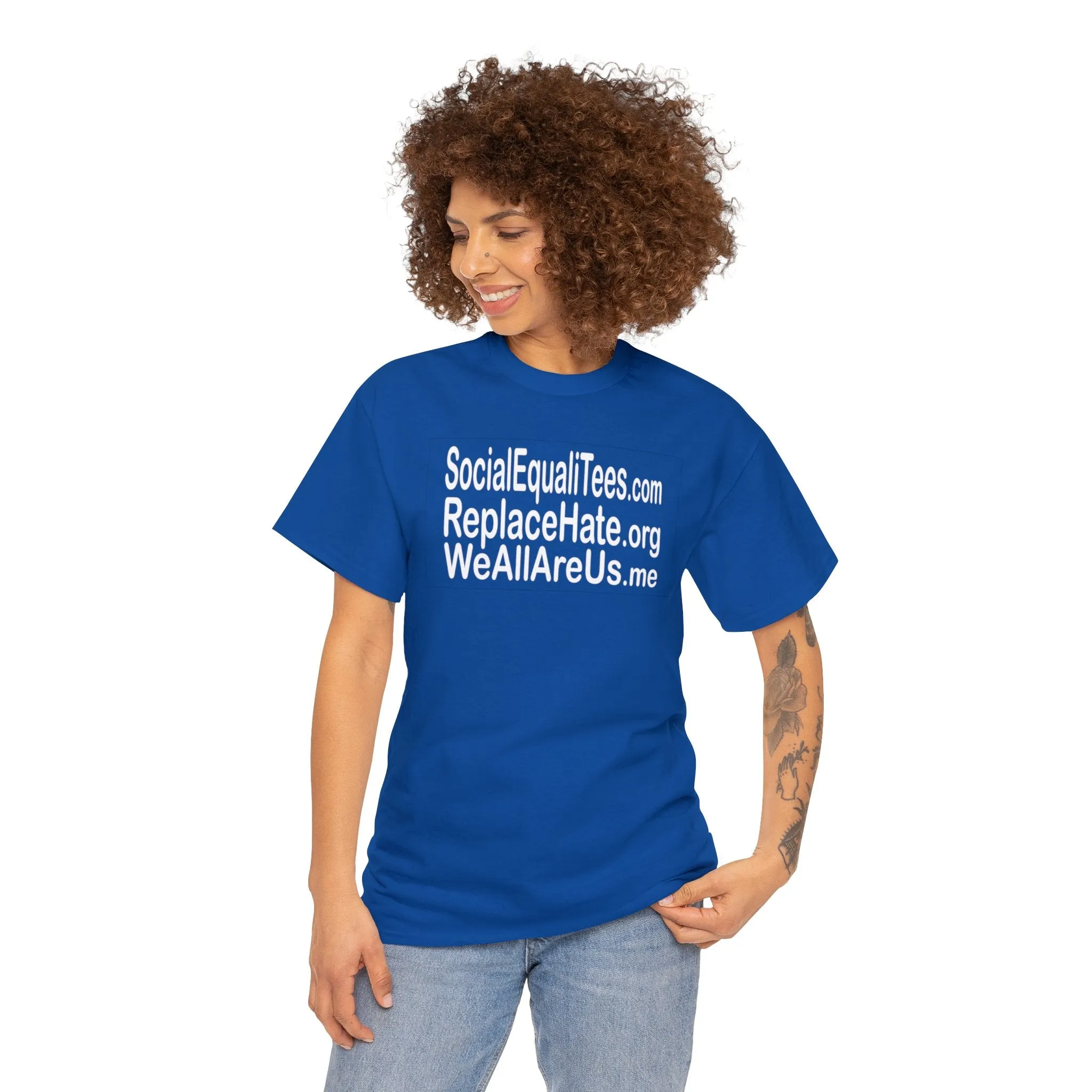 SocialEqualiTees ReplaceHate WeAllAreUsMe