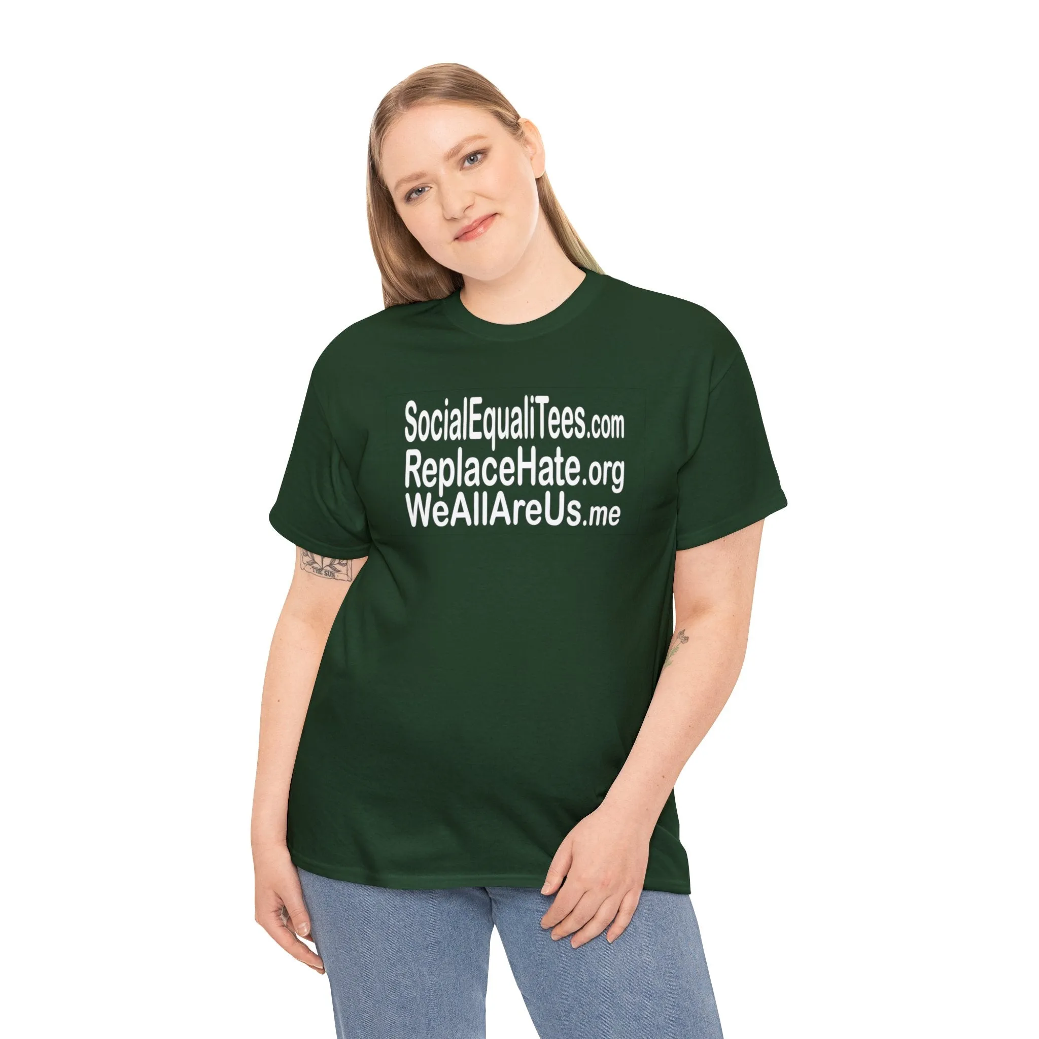 SocialEqualiTees ReplaceHate WeAllAreUsMe