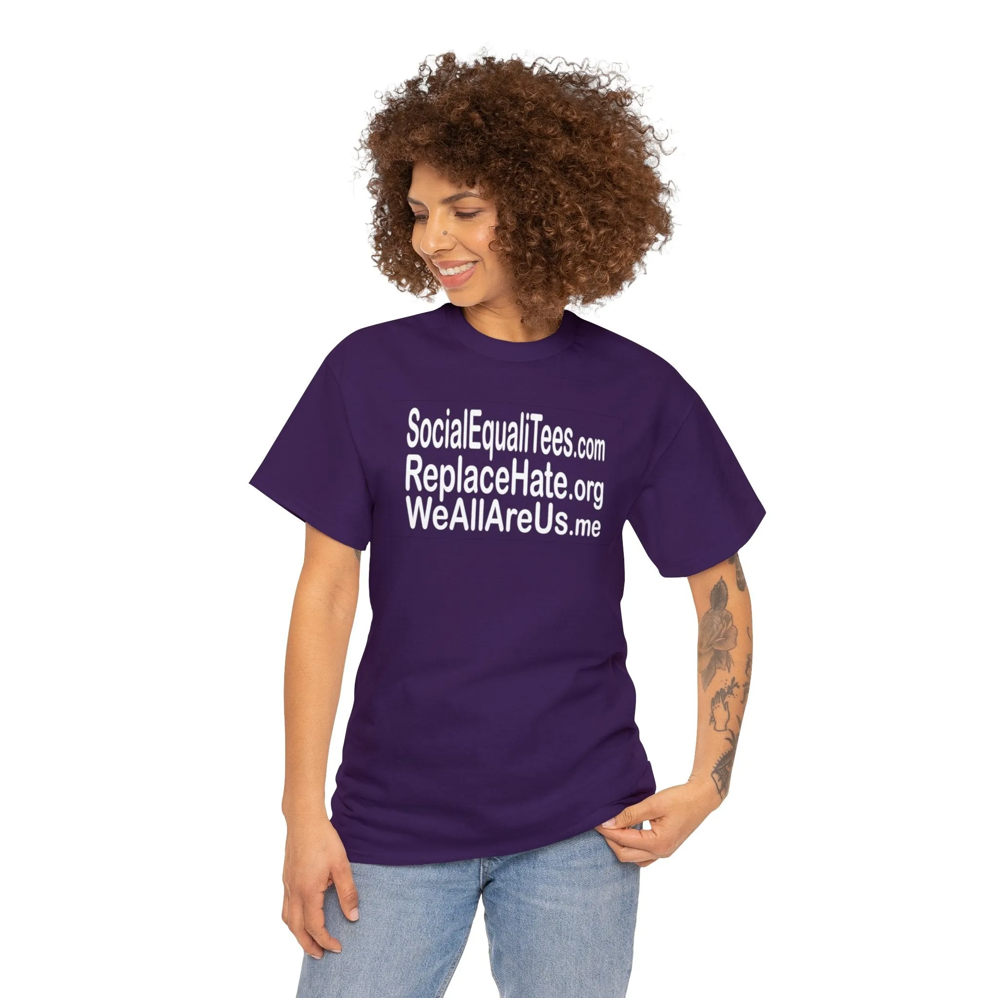 SocialEqualiTees ReplaceHate WeAllAreUsMe