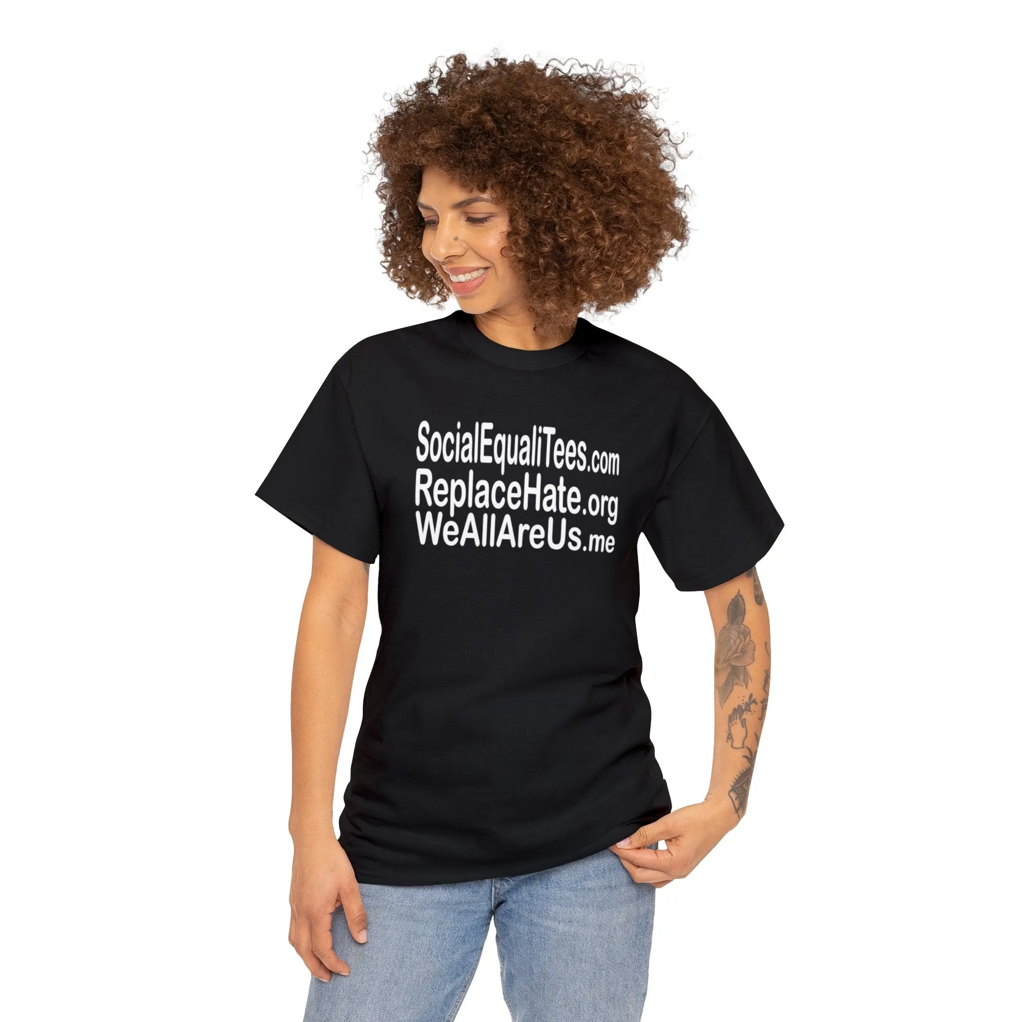 SocialEqualiTees ReplaceHate WeAllAreUsMe