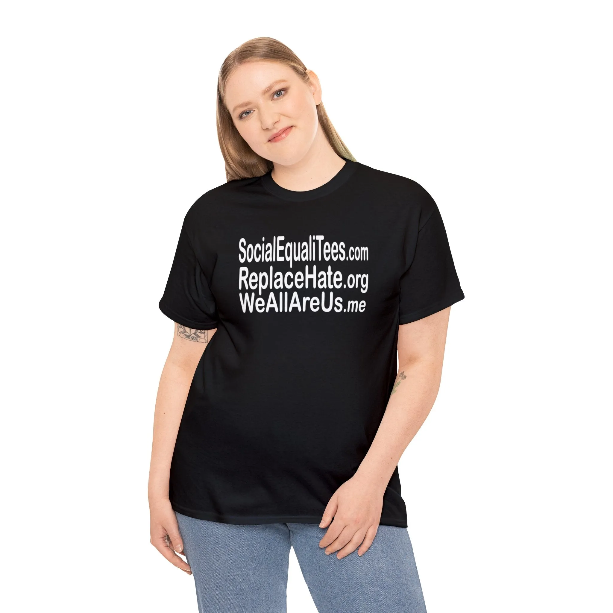 SocialEqualiTees ReplaceHate WeAllAreUsMe