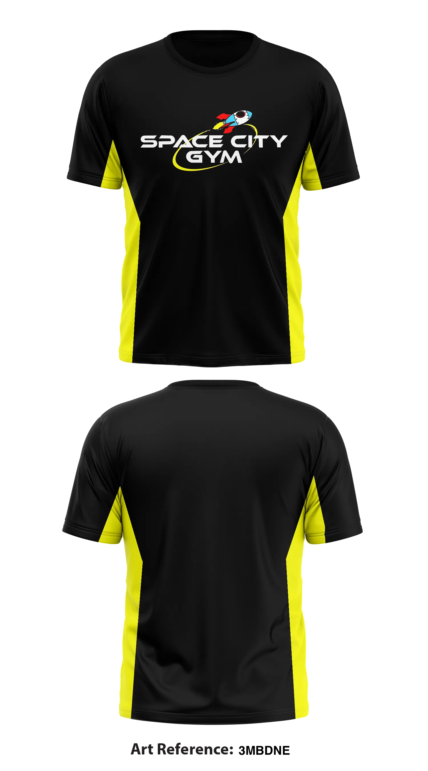 Space City Gym Store 1 Core Men's SS Performance Tee - 3MbdnE