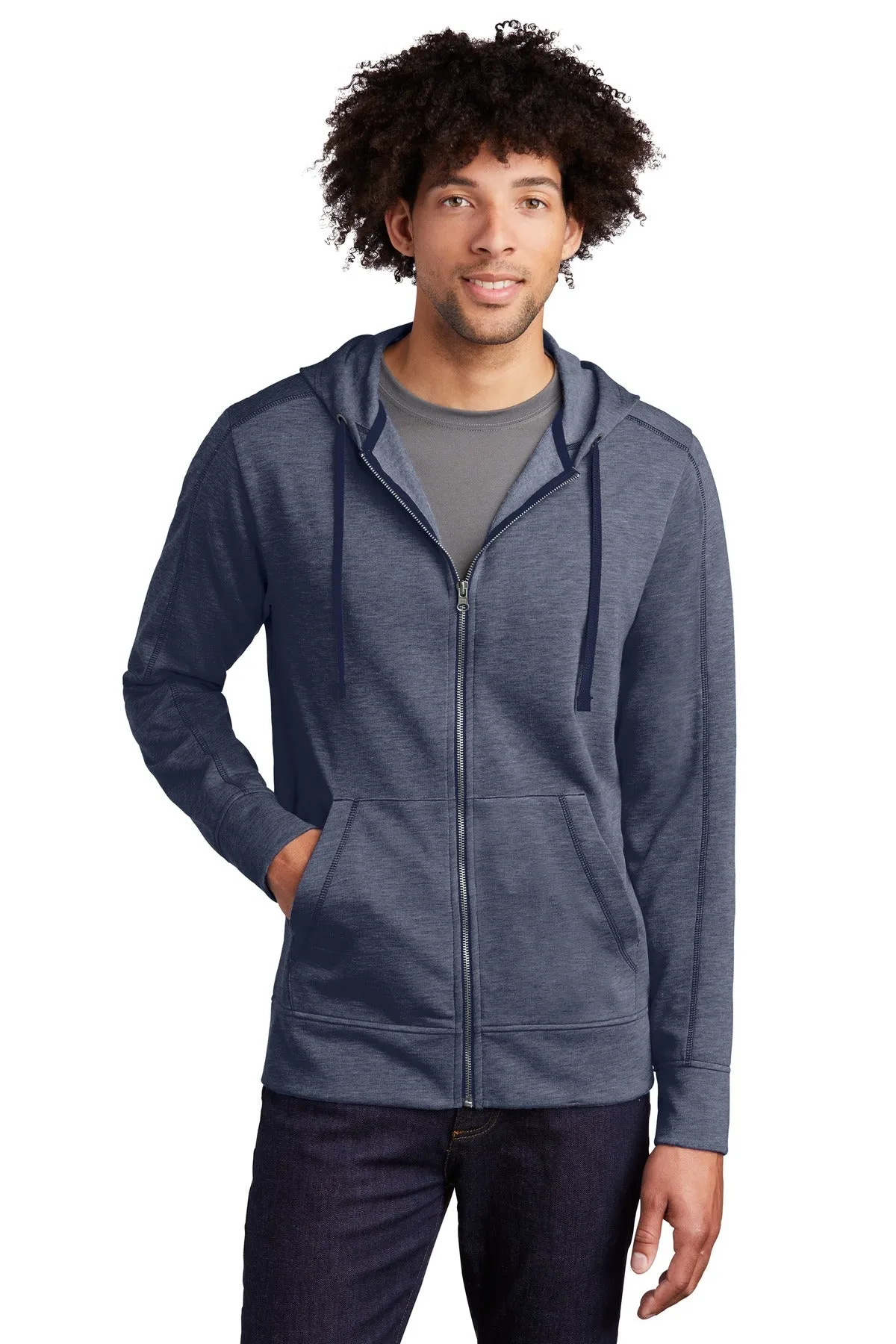 Sport-Tek ? PosiCharge ? Tri-Blend Wicking Fleece Full-Zip Hooded Jacket ST293