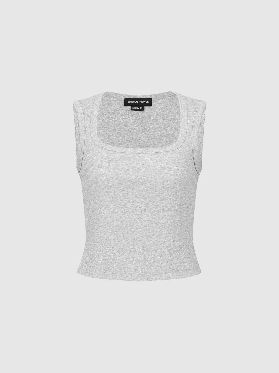 Square Collar Tank Tops