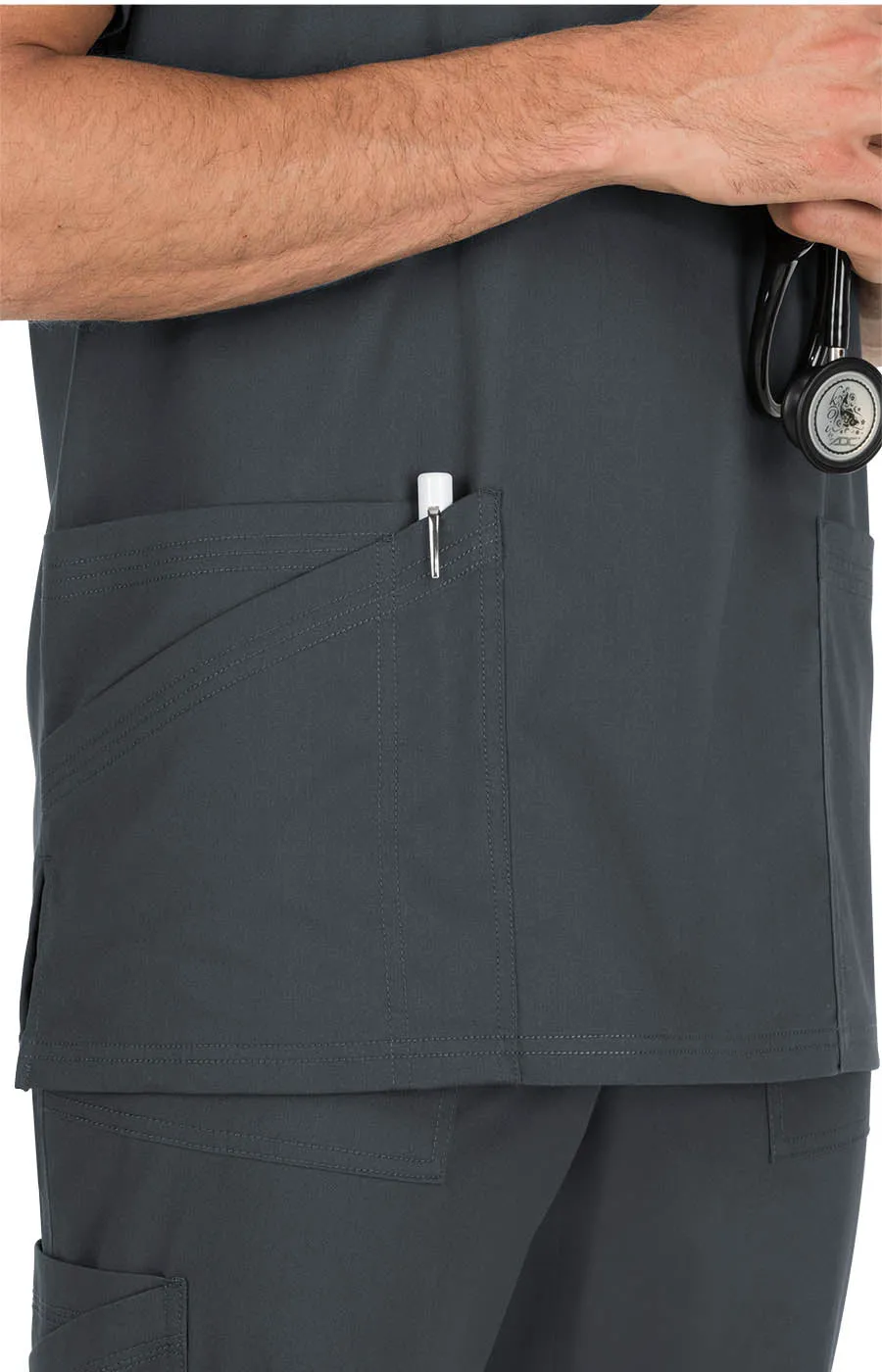 Stretch 665  Tyler Top Charcoal
