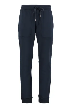 Stretch cotton track-pants