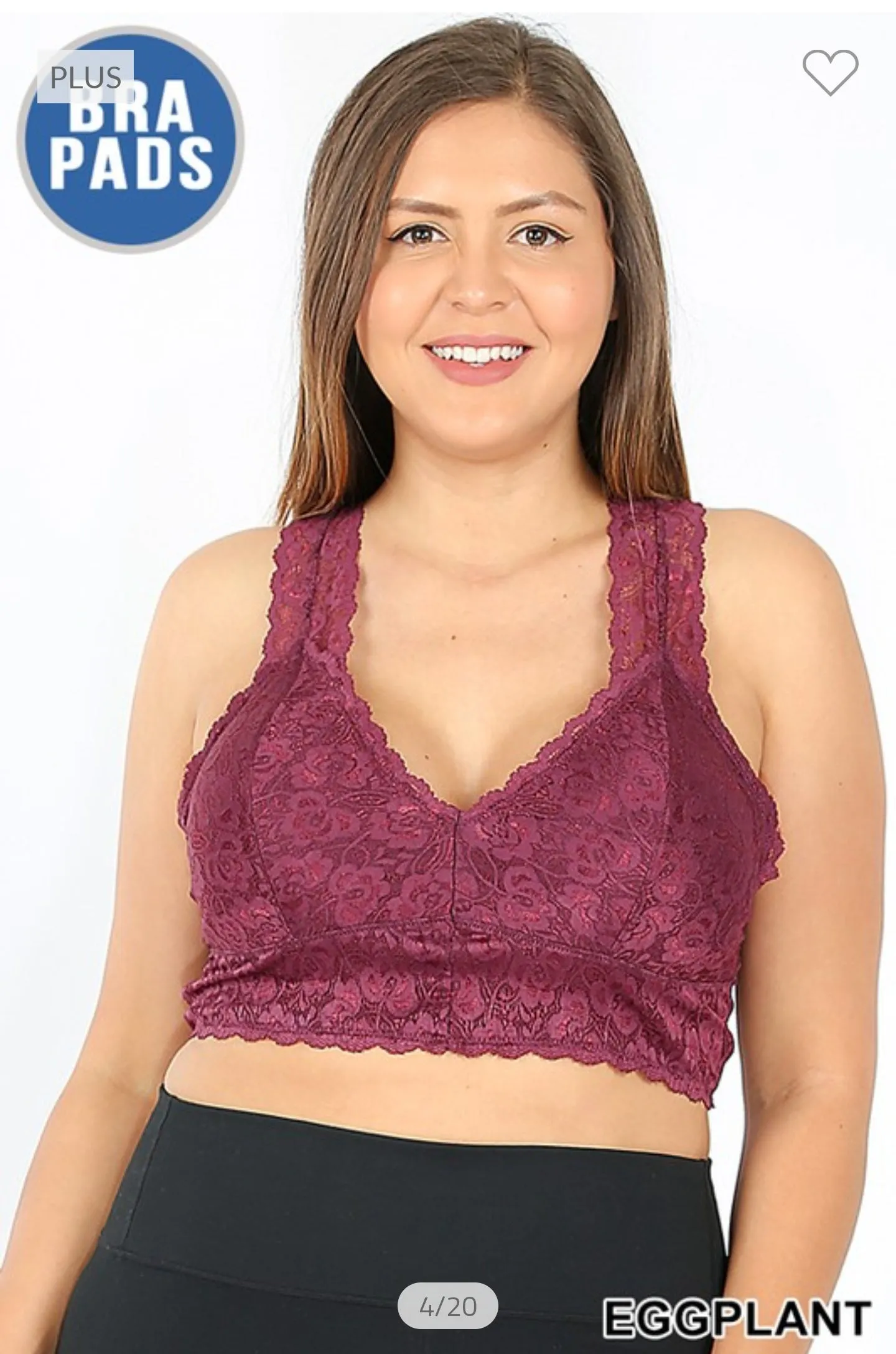 Stretch Lace Hourglass Back Bralette
