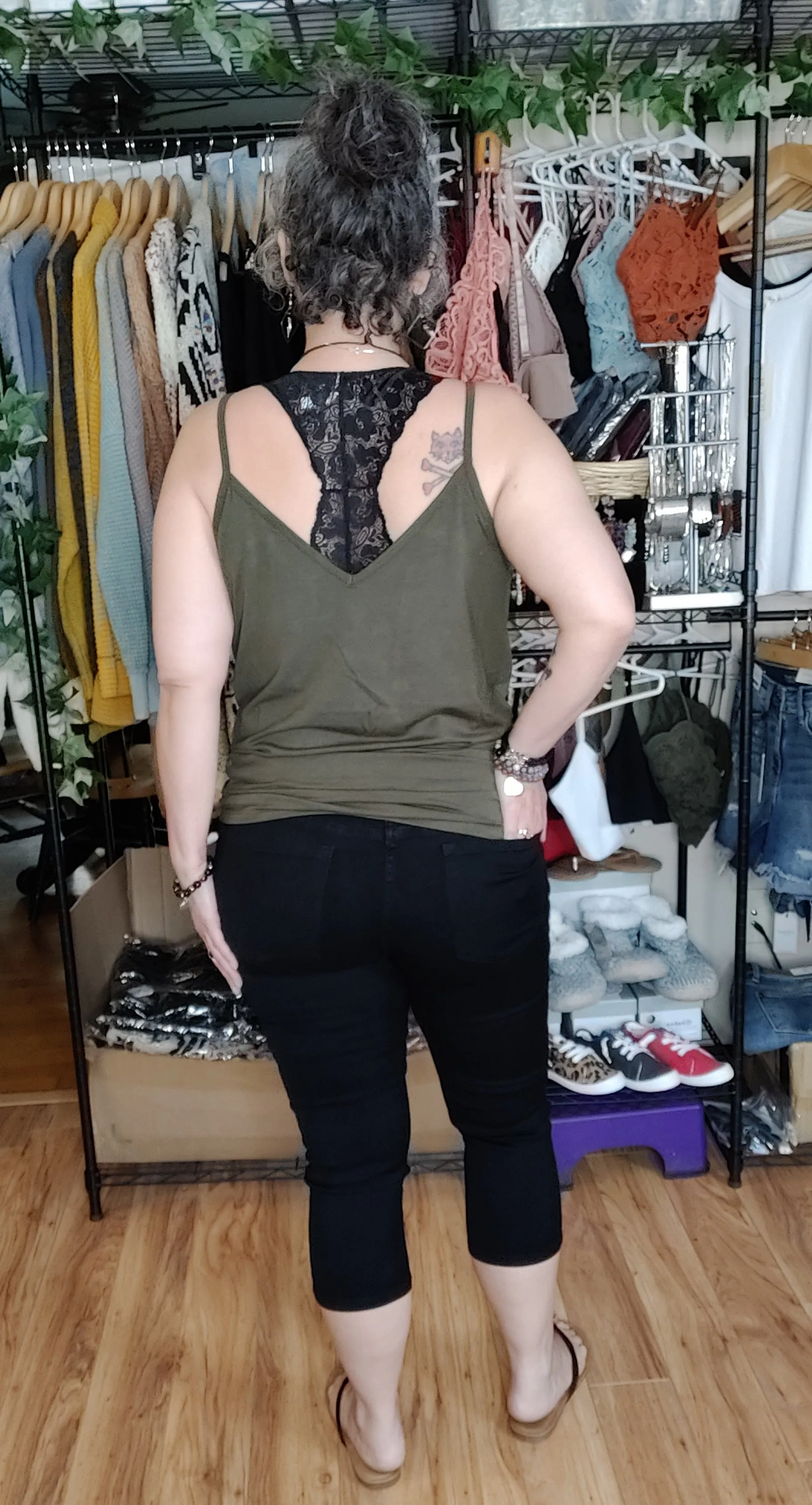 Stretch Lace Hourglass Back Bralette